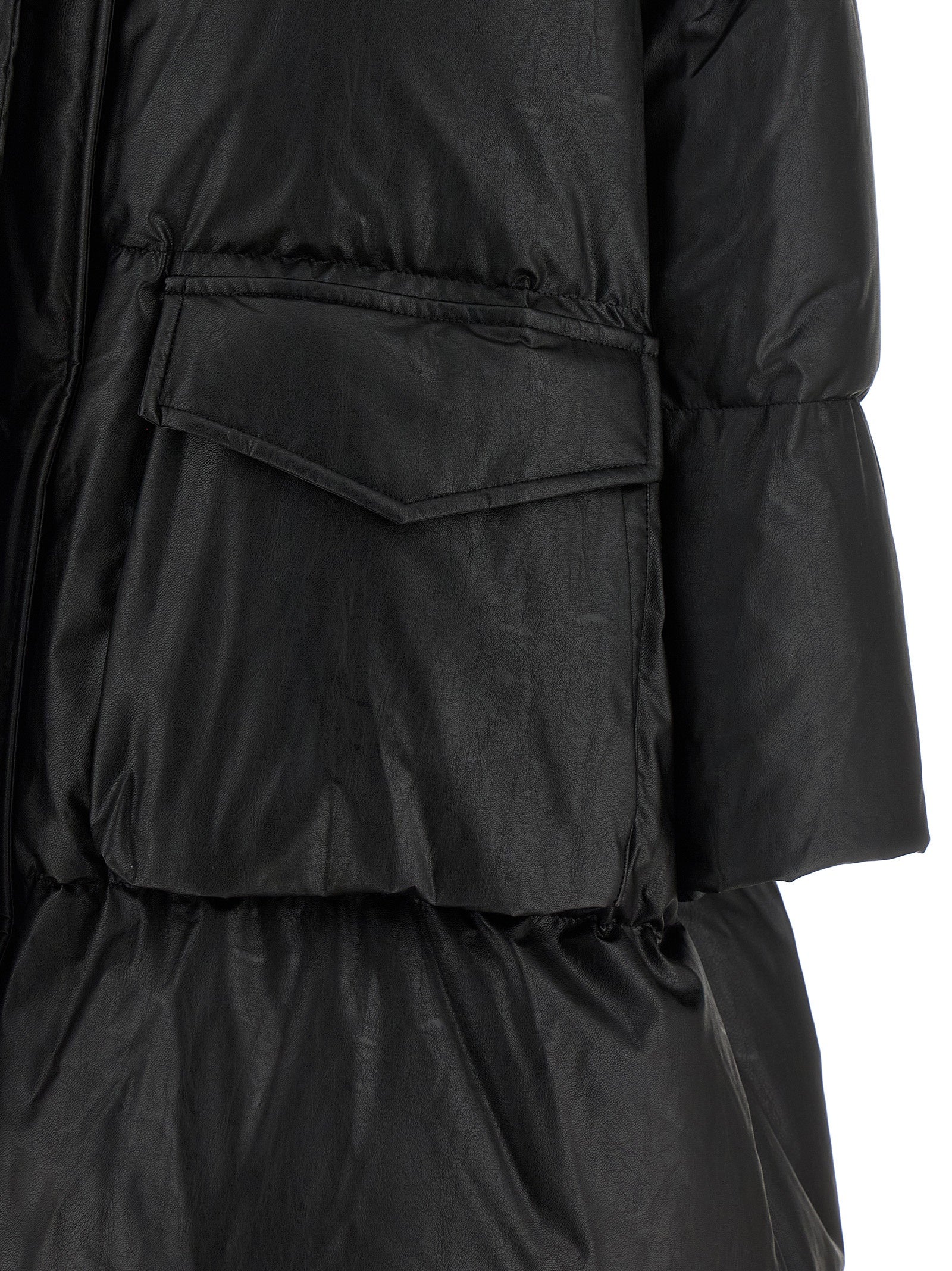 MM6 Maison Margiela Black Viscose Coat