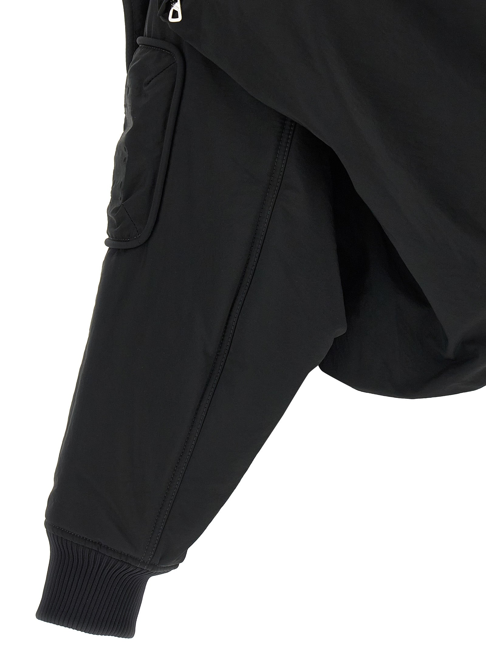 Jean Paul Gaultier Black Polyethylene Bomber