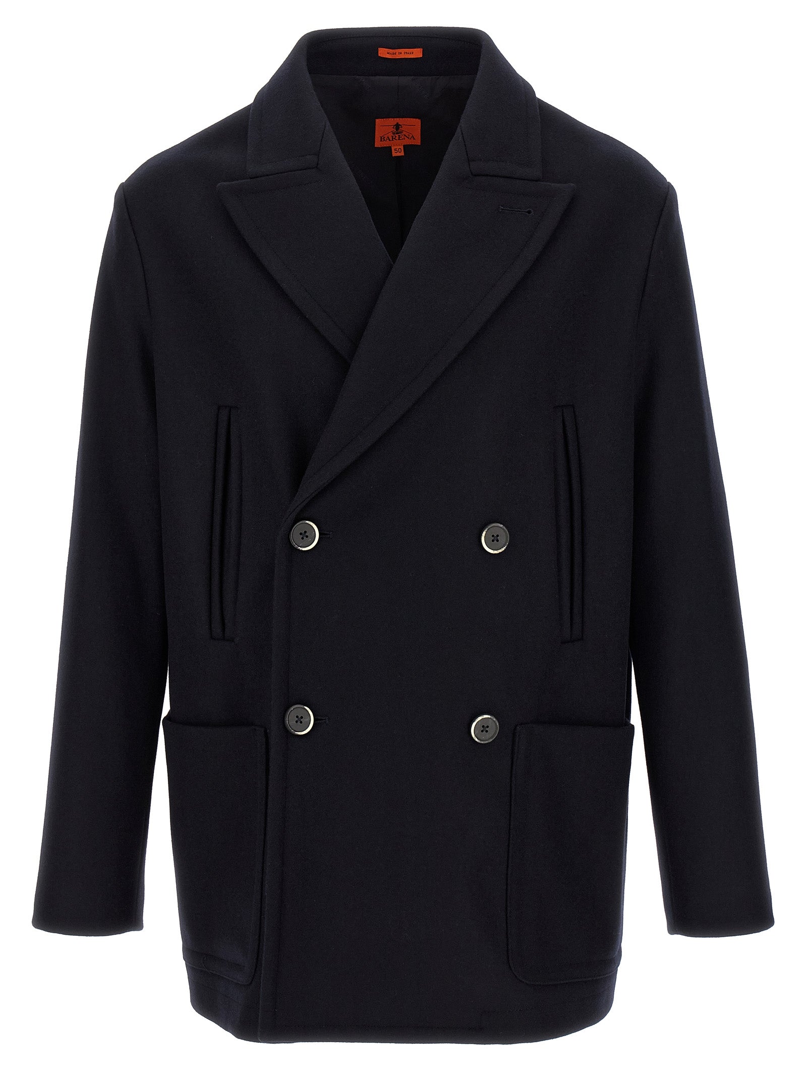BARENA Blue Wool Coat