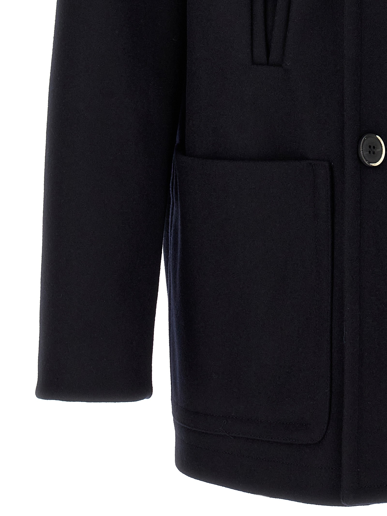 BARENA Blue Wool Coat