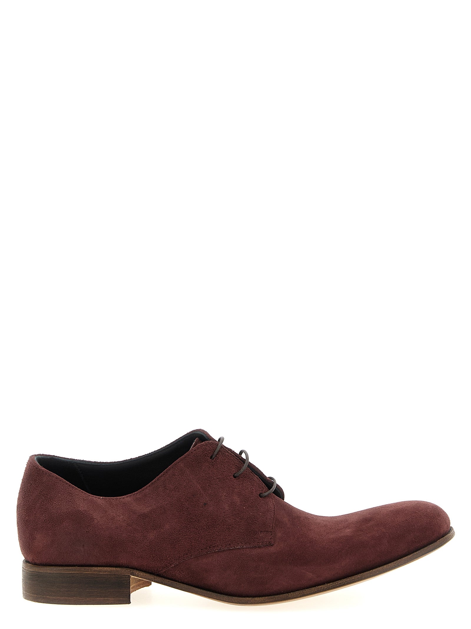 JULIAN Bordeaux Suede Leather Oxfords And Derbies