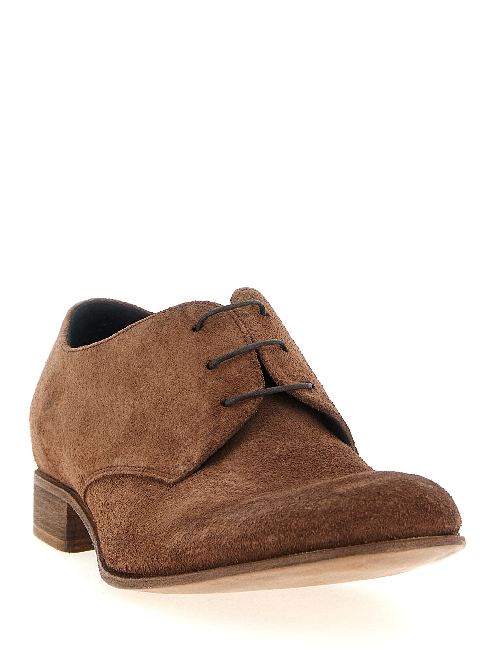 JULIAN Brown Suede Leather Oxfords And Derbies