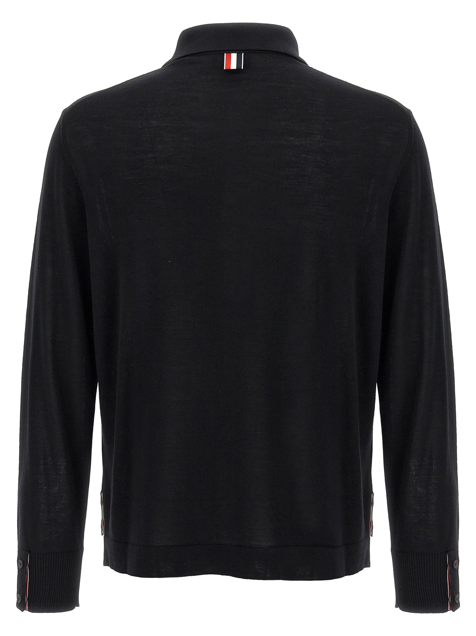 Thom Browne Black Virgin Wool Cardigan