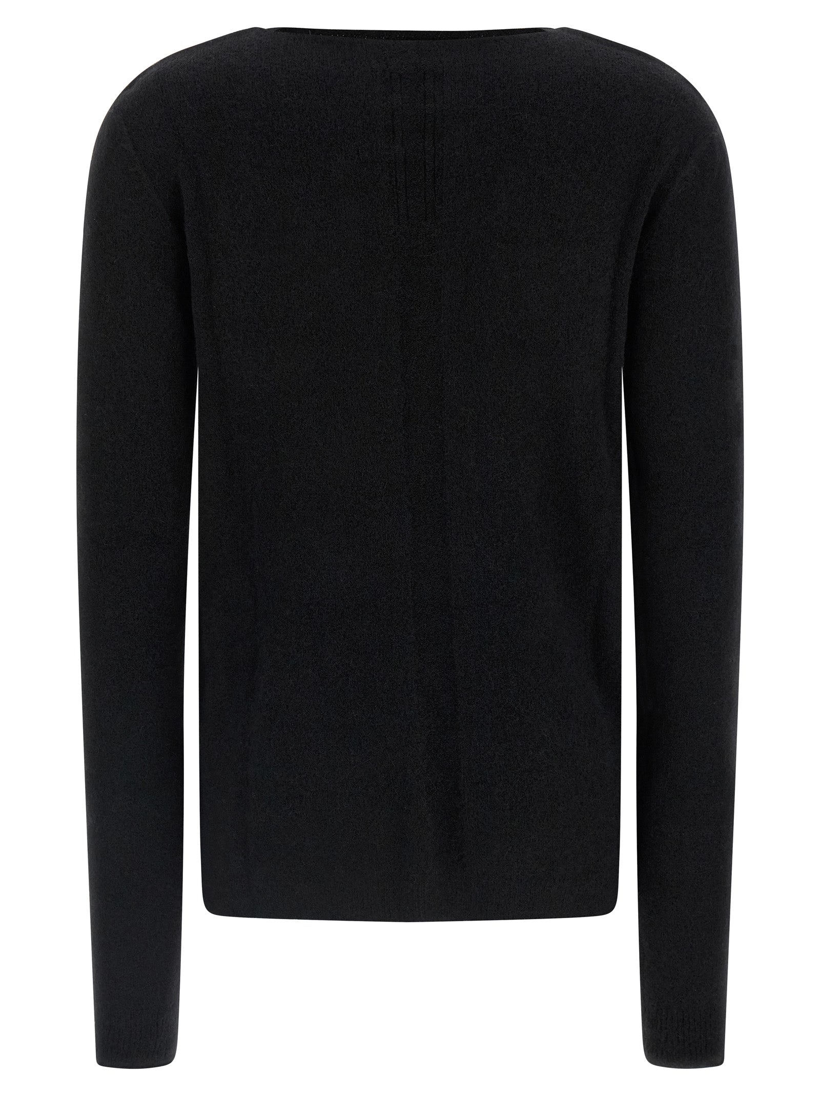 Rick Owens Black Wool Cardigan
