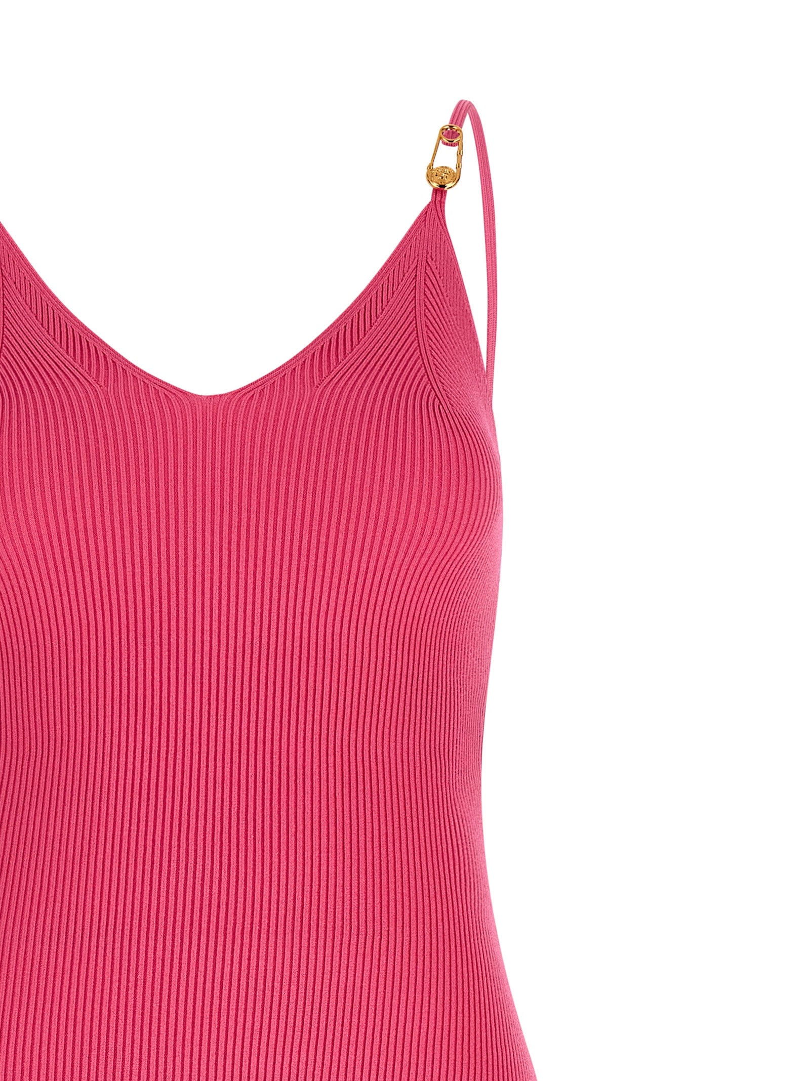 Versace Fuchsia Viscose Midi Dress
