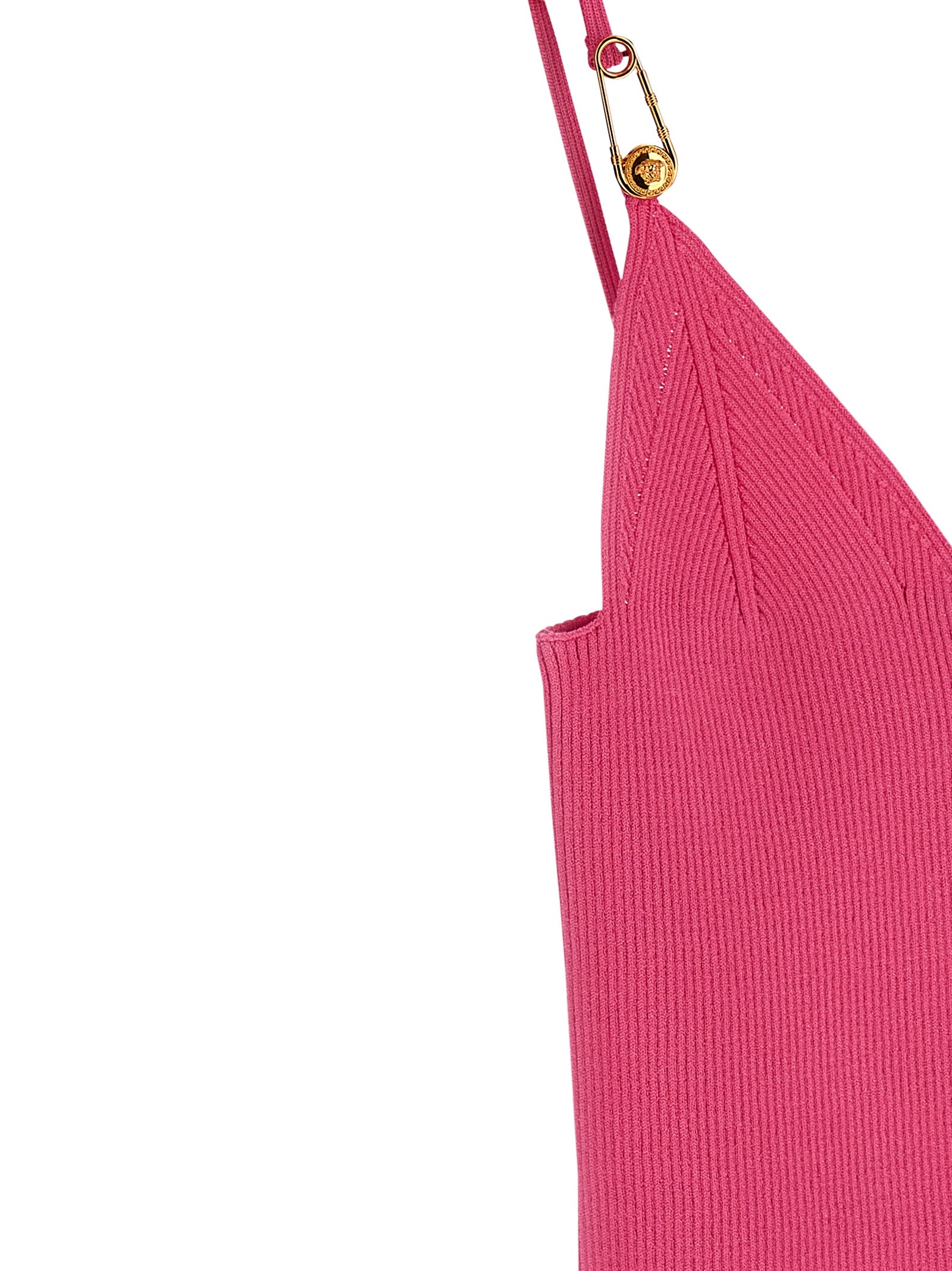 Versace Fuchsia Viscose Sleeveles T-Shirt