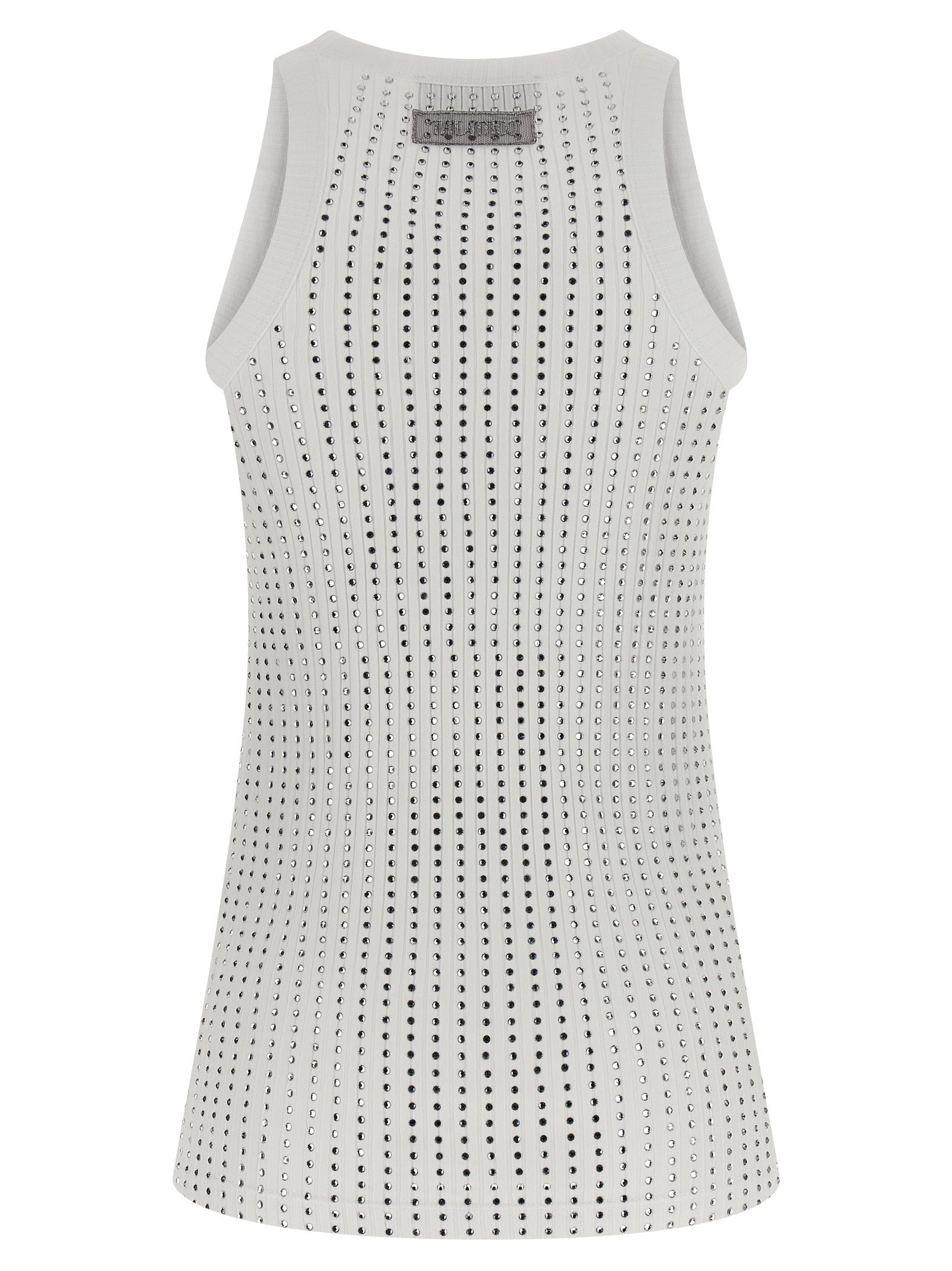 The Attico White Cotton Sleeveles T-Shirt