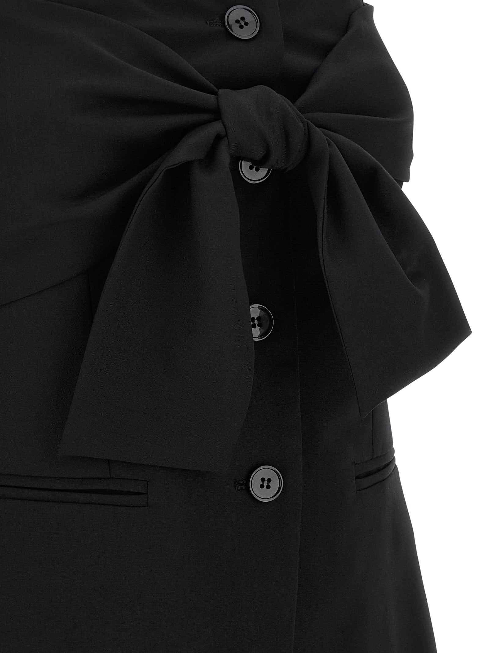 Max Mara Black Virgin Wool Tank Tops