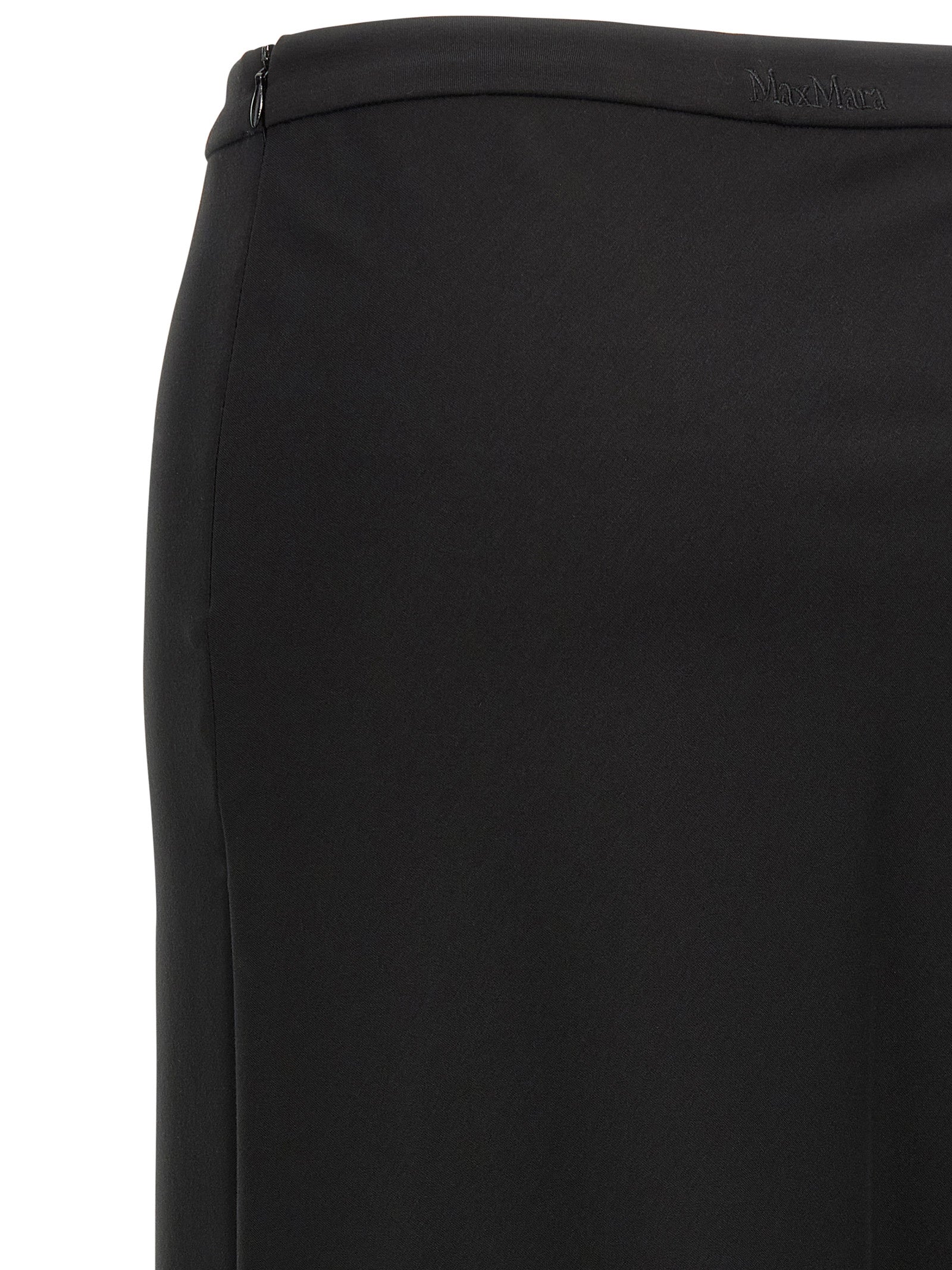 Max Mara Black Viscose Mini Skirt