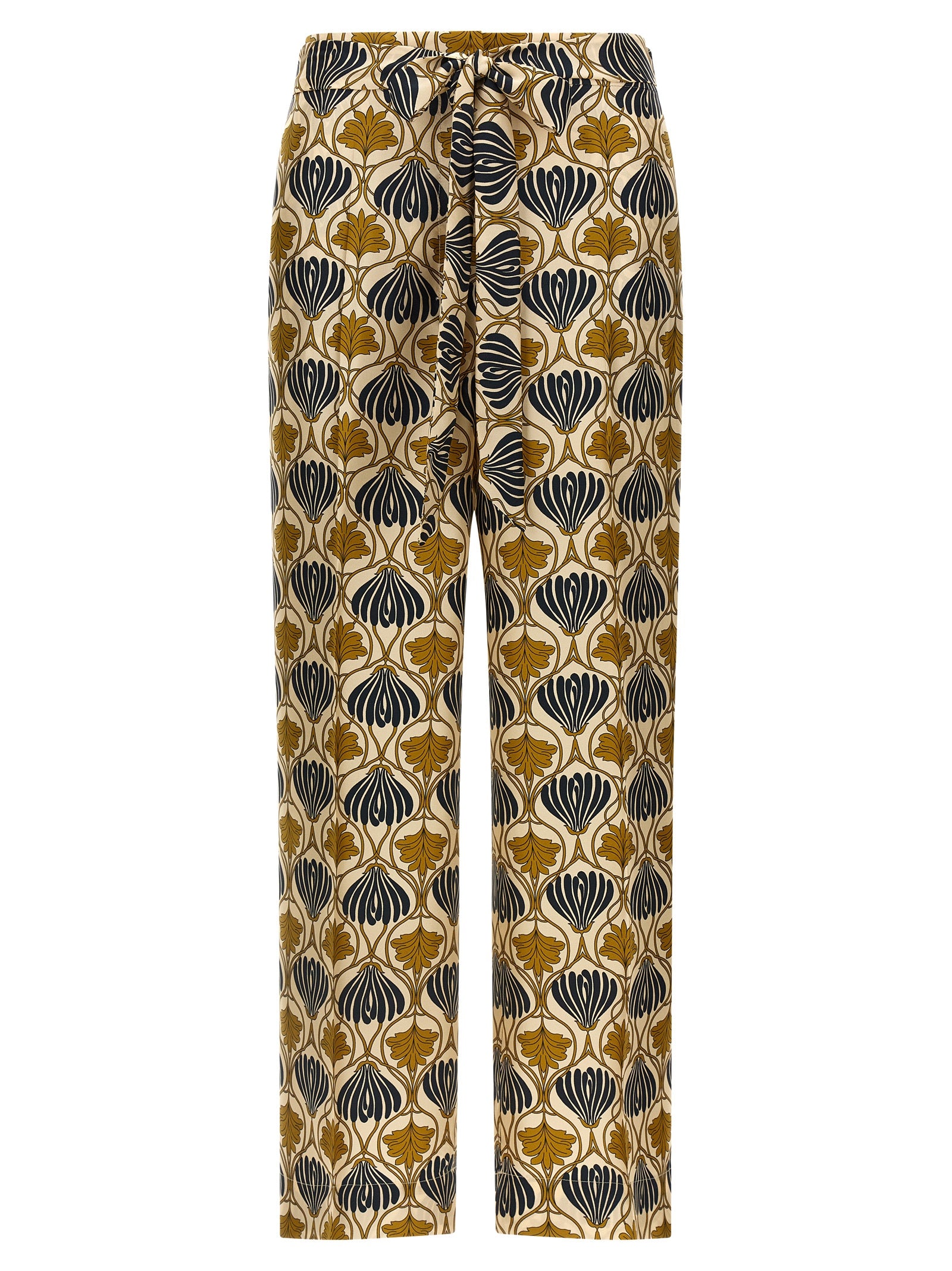 Max Mara Bicolor Silk Casual Pants