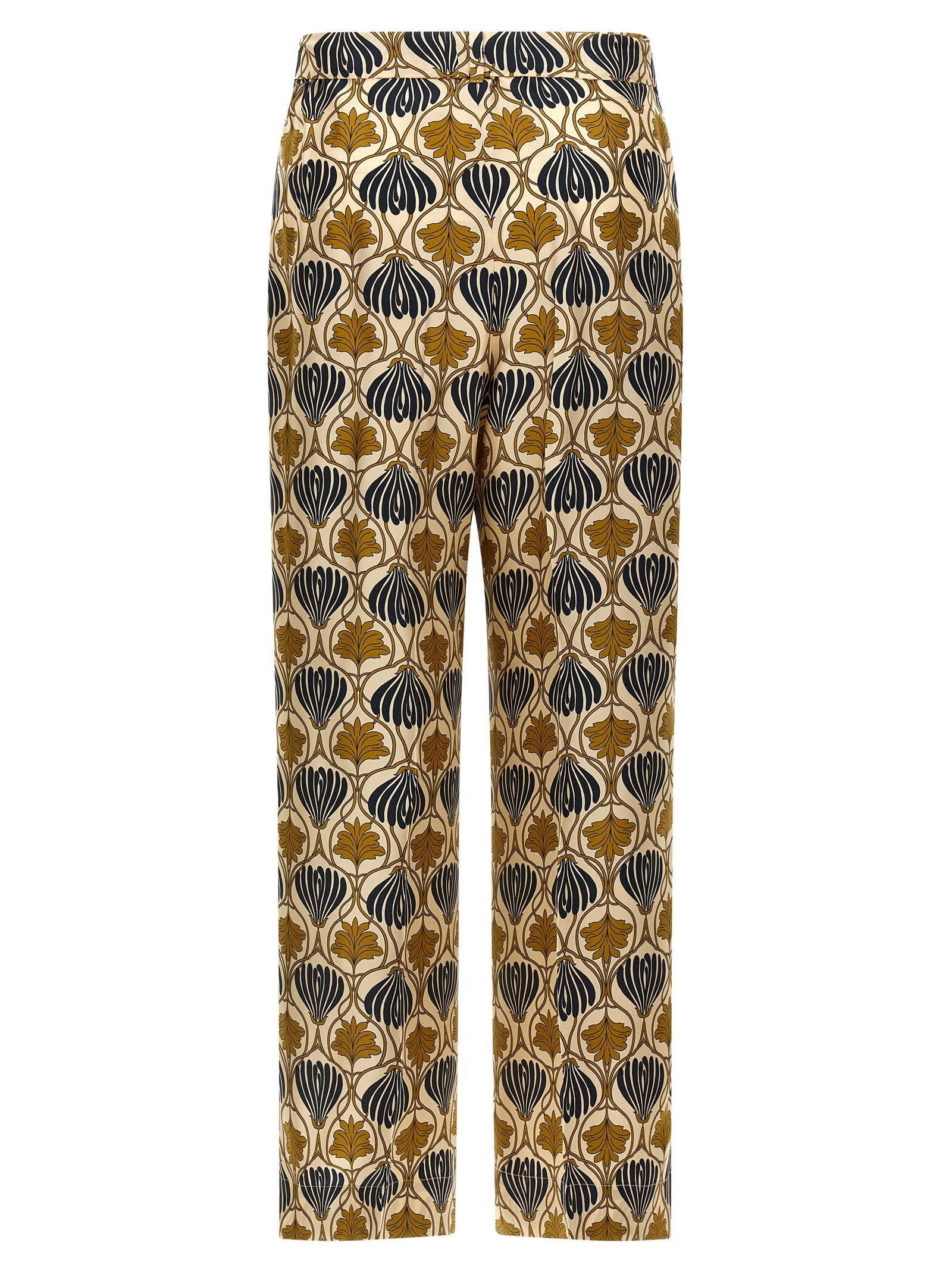 Max Mara Bicolor Silk Casual Pants