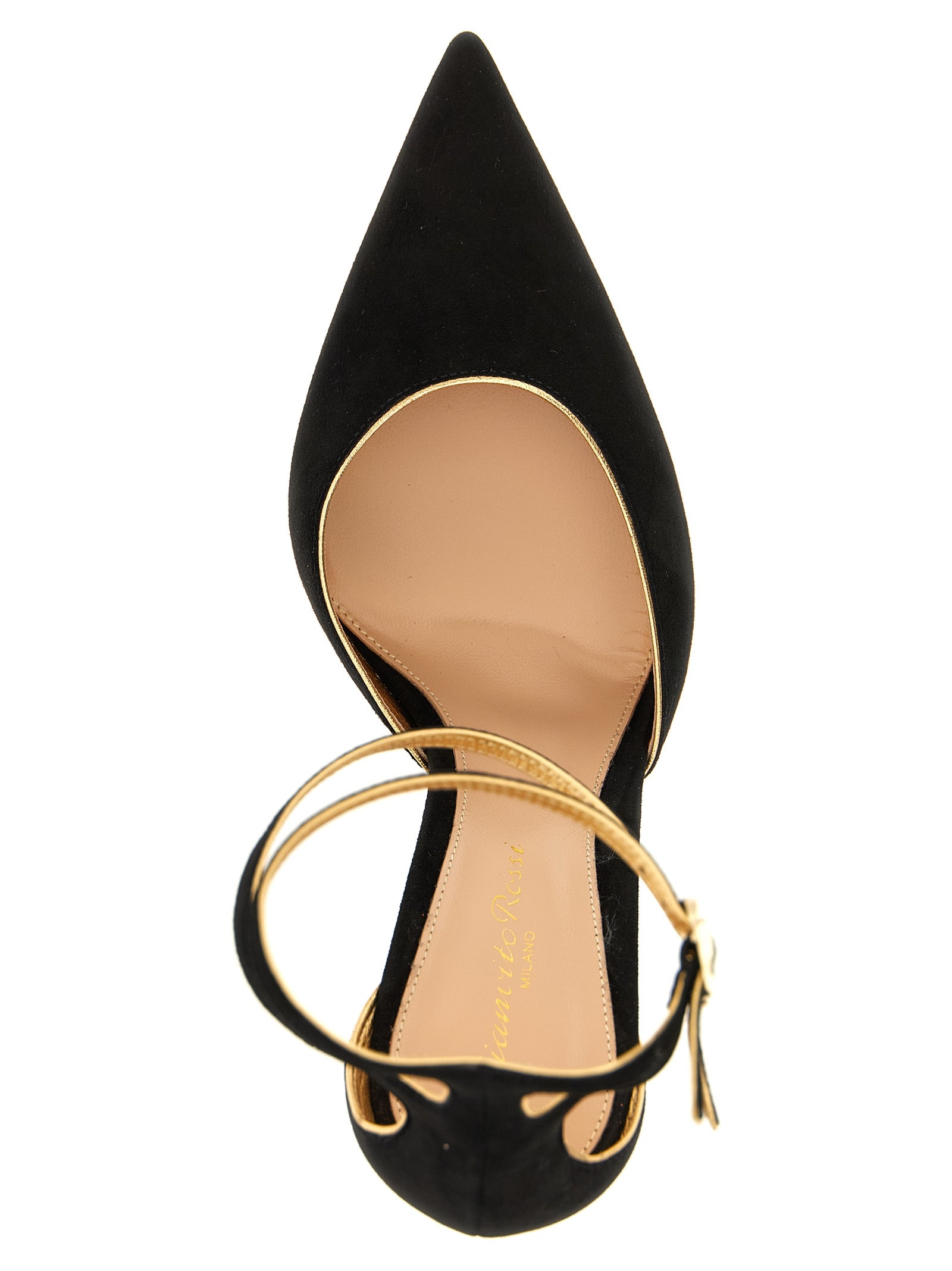 Gianvito Rossi Black Suede Leather High Heel Pumps