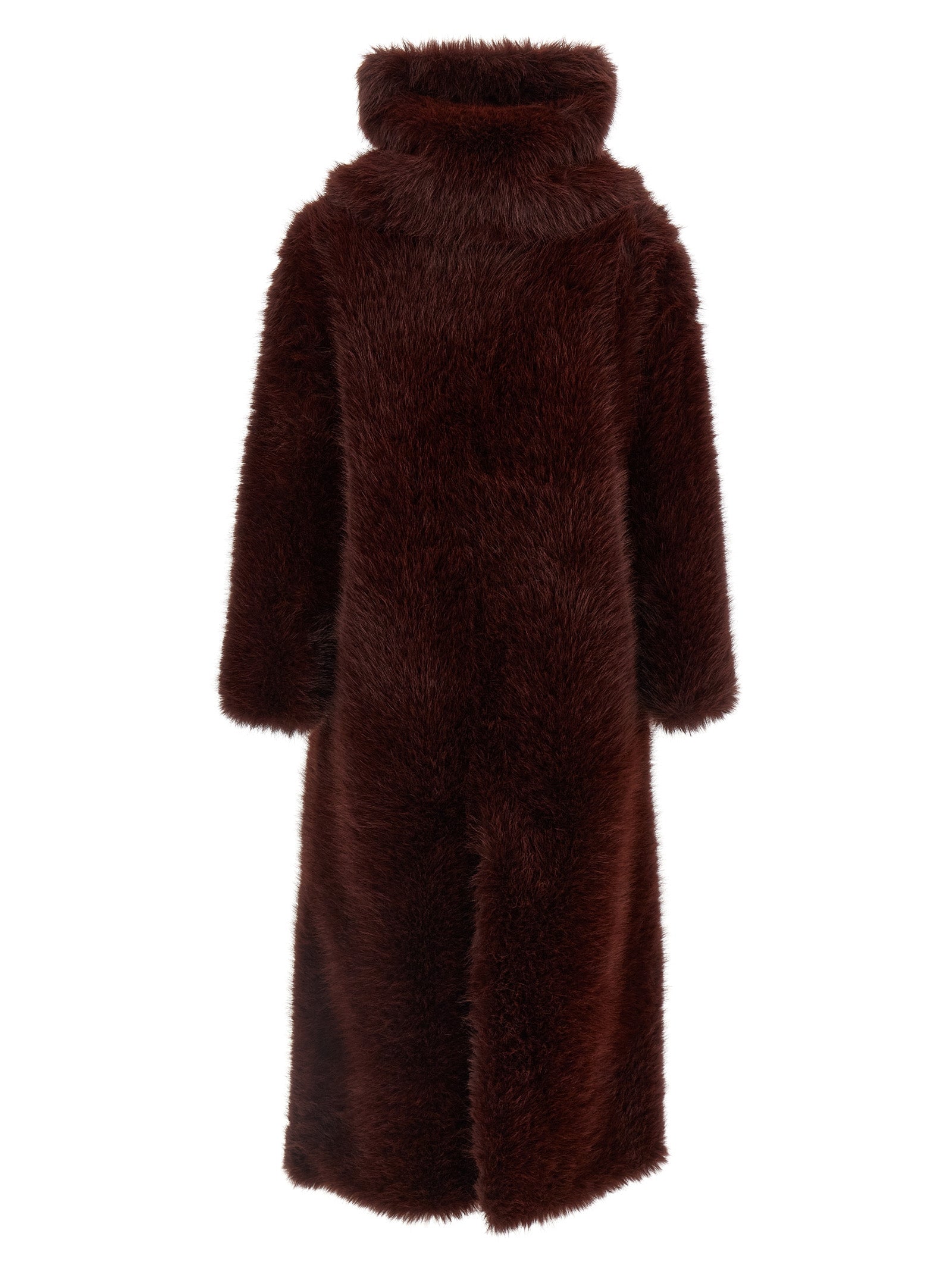 B&B COUTURE Bordeaux Polyester Coat