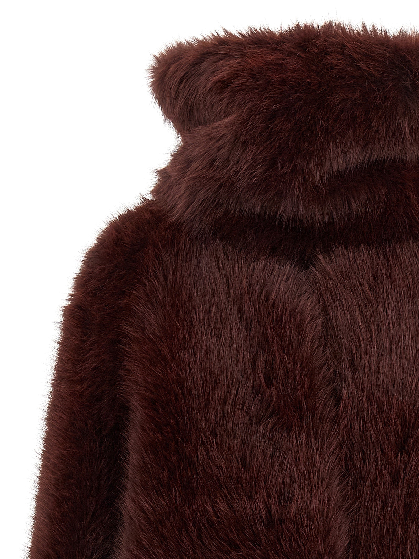 B&B COUTURE Bordeaux Polyester Coat