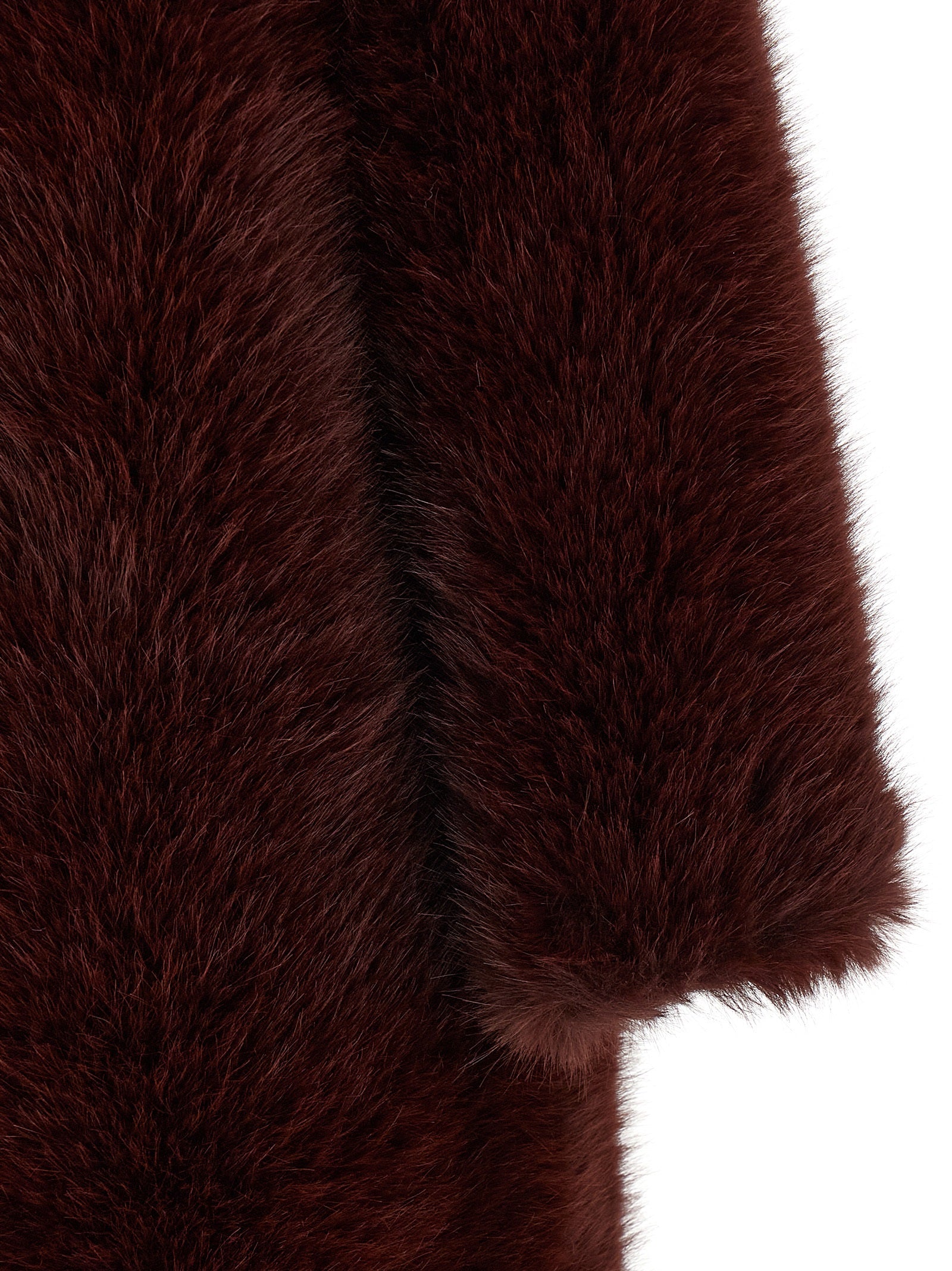 B&B COUTURE Bordeaux Polyester Coat