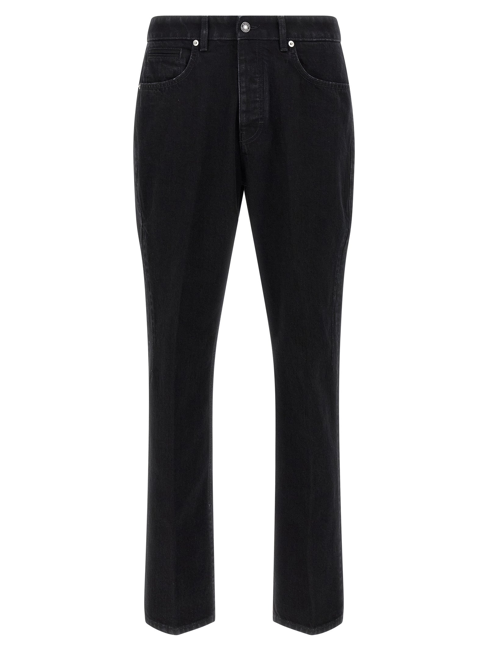 Givenchy Black Cotton Straight-Leg Jeans