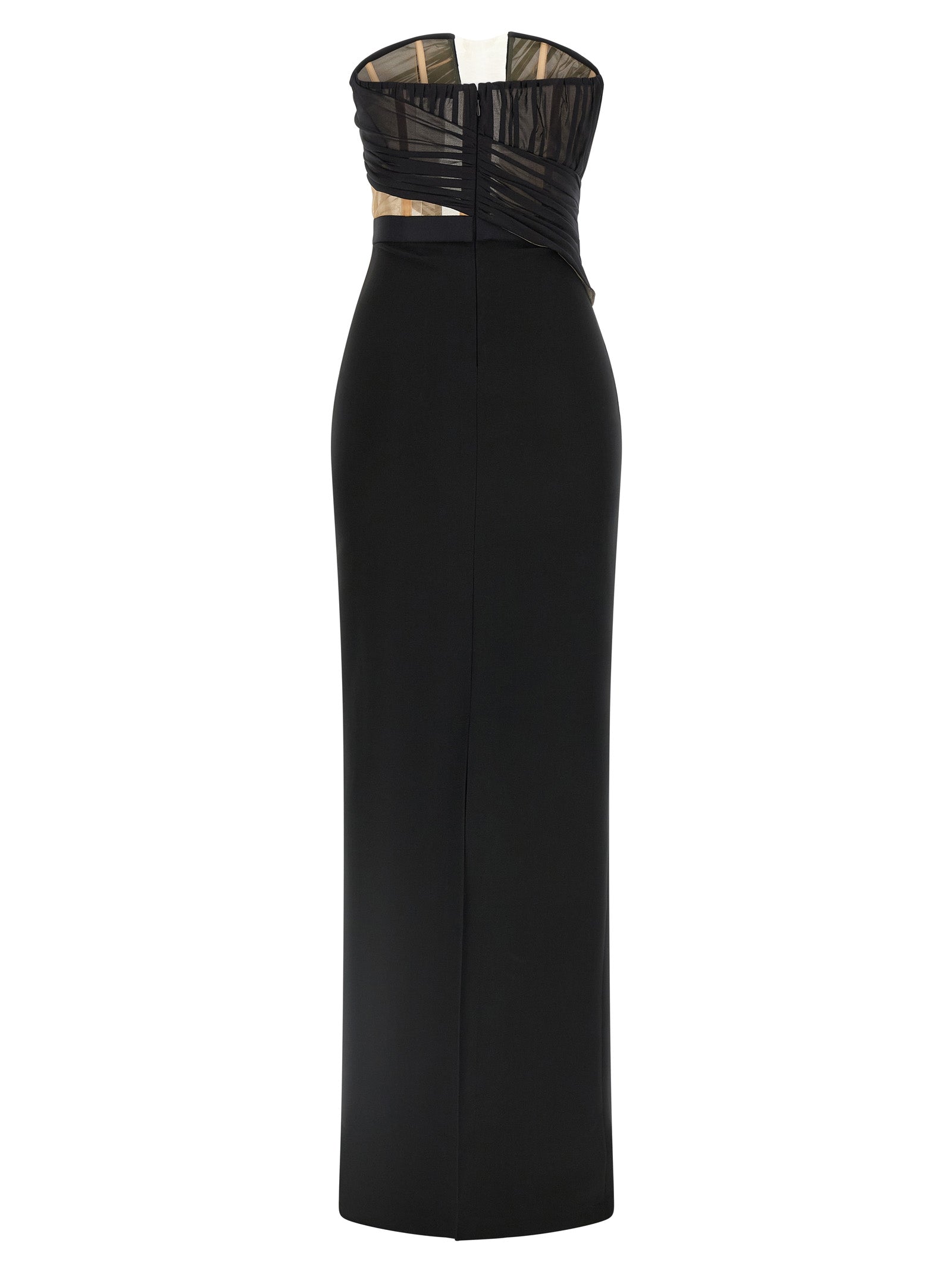 Nensi Dojaka Black Viscose Long Dress
