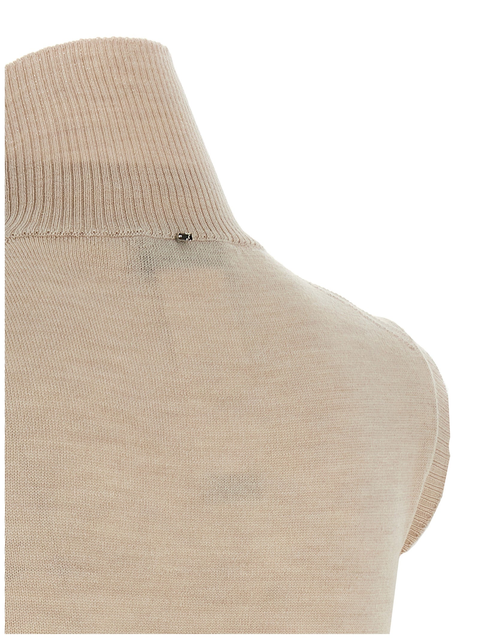 Sportmax Beige Virgin Wool Cardigan
