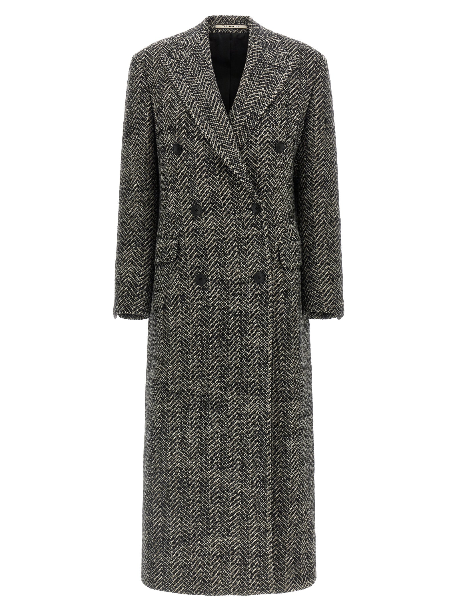 Tagliatore Multicolor Wool Coat