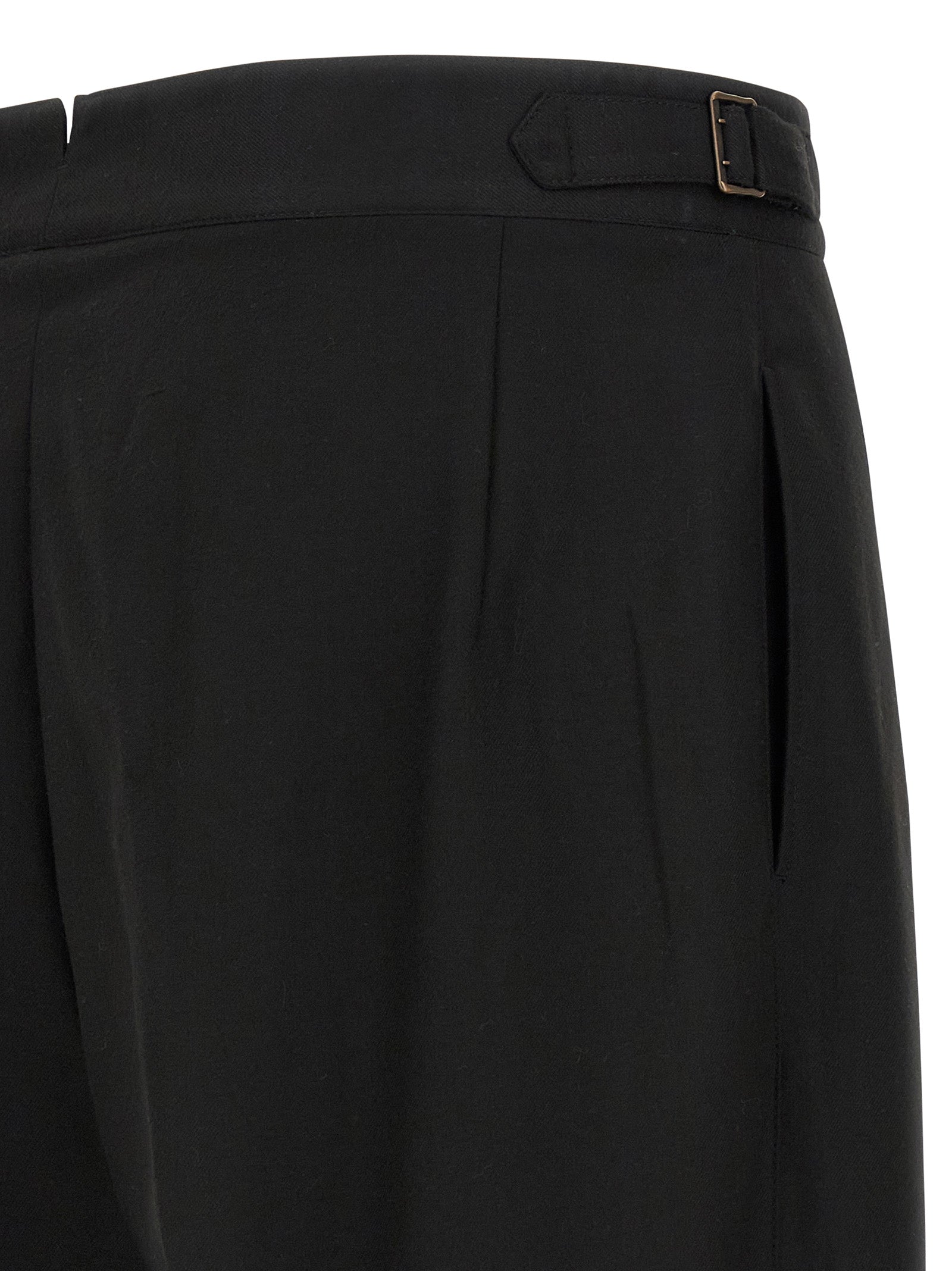 CELLAR DOOR Black Polyester Casual Pants