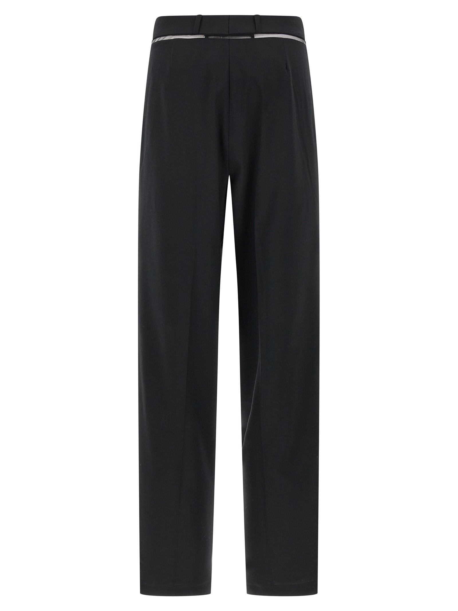 Nensi Dojaka Black Virgin Wool Casual Pants