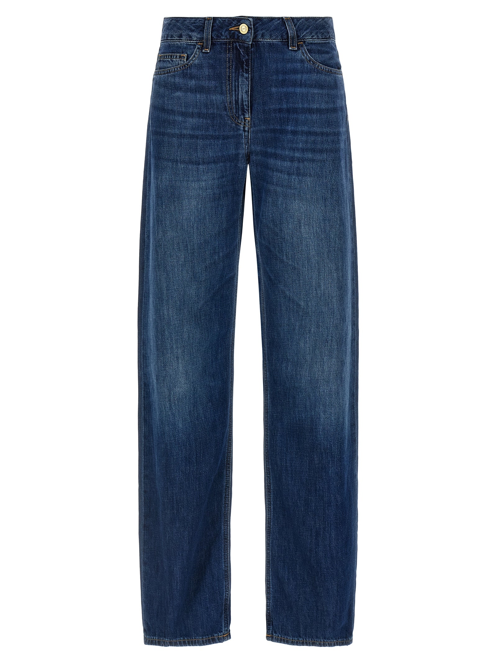 Elisabetta Franchi Blue Cotton Jeans Denim