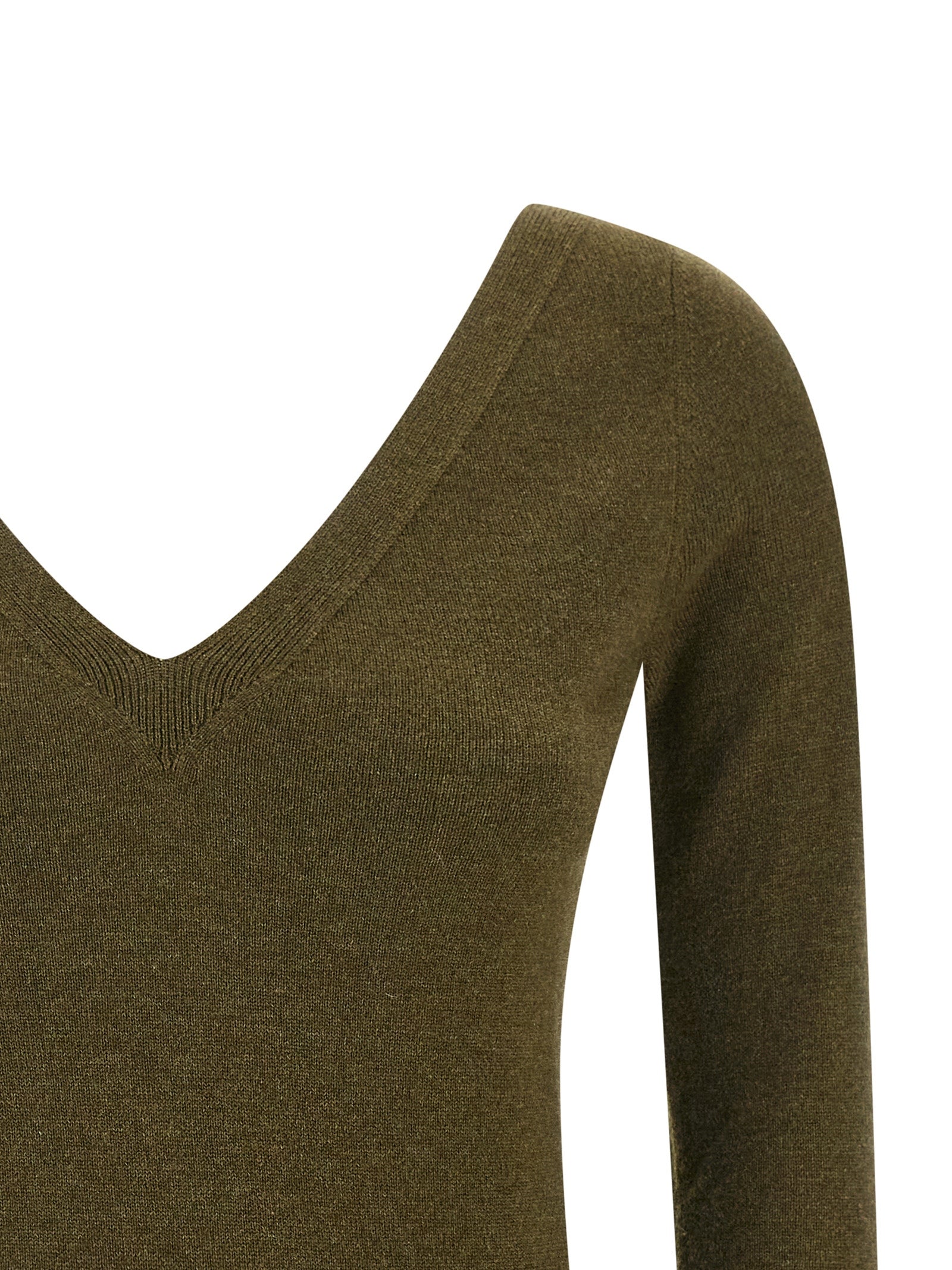 Saint Laurent Bicolor Cashmere Cardigan