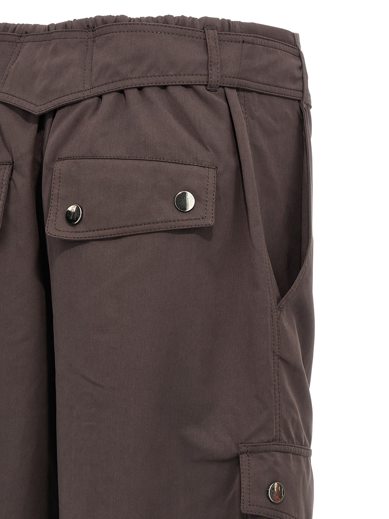The Andamane Brown Polyester Cargo Pants