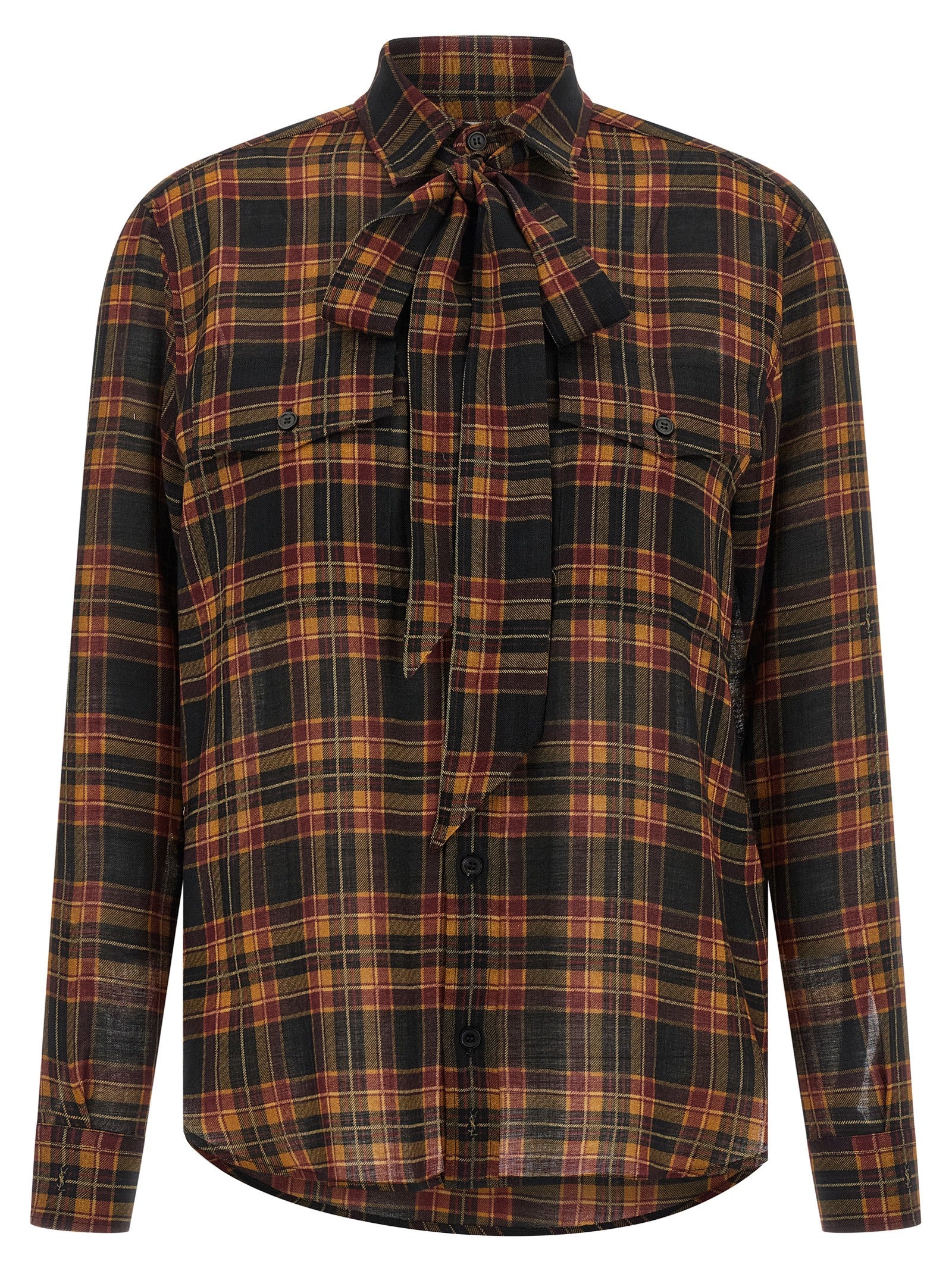 Saint Laurent Multicolor Wool Blouse