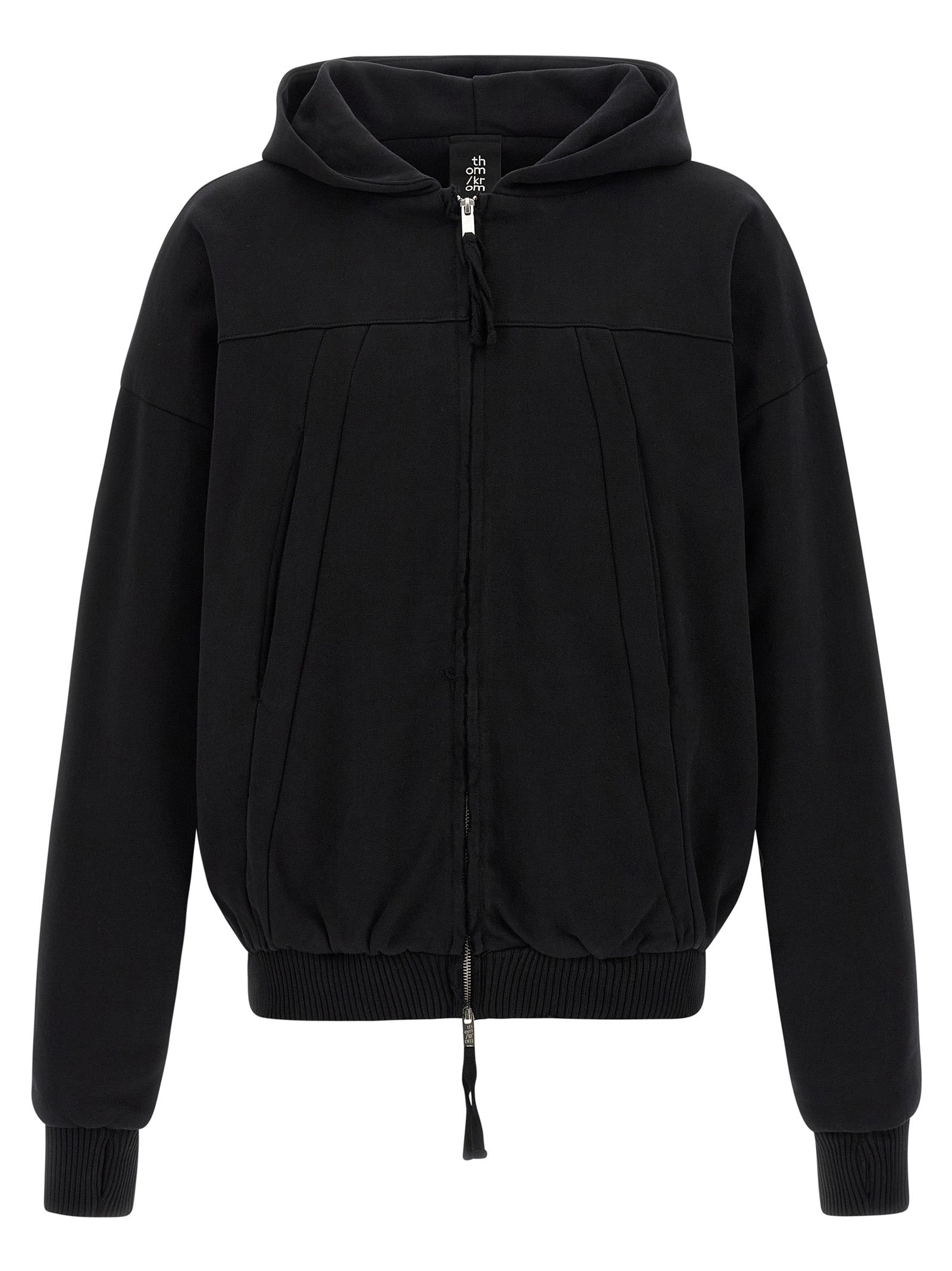 Thom Krom Black Cotton Sweatshirt