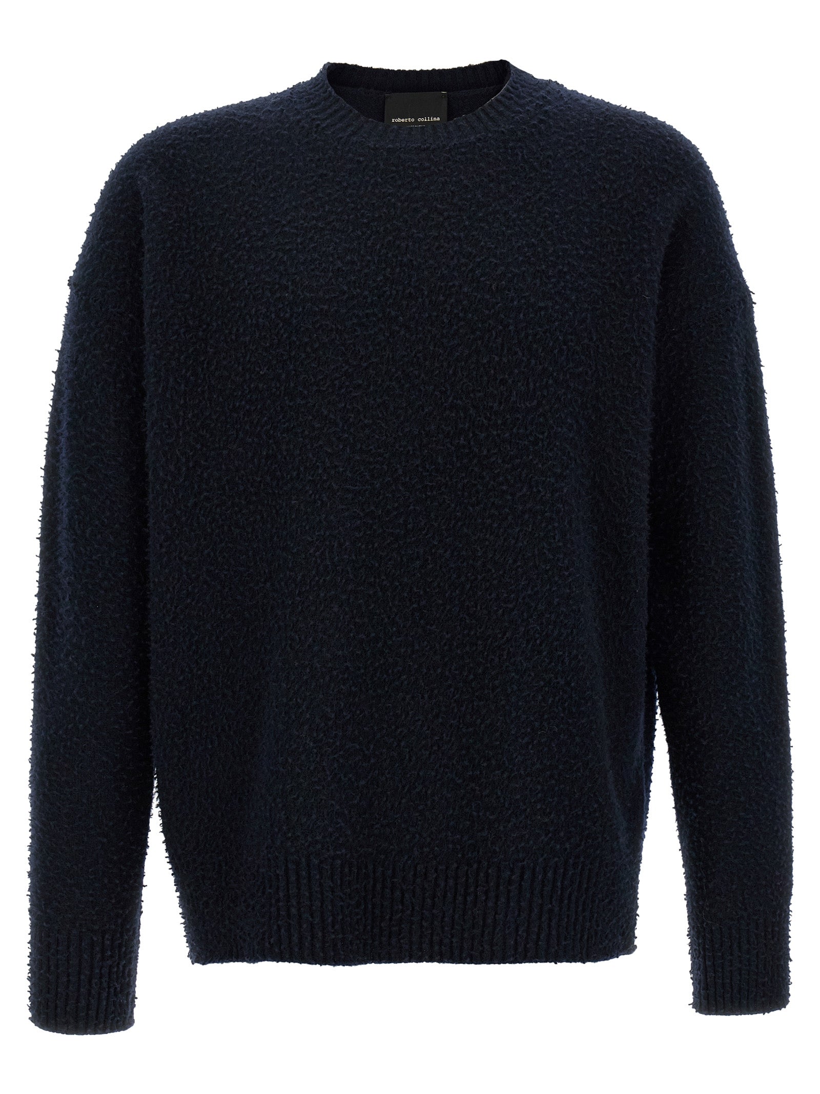 Roberto Collina Blue Merino Wool Cardigan