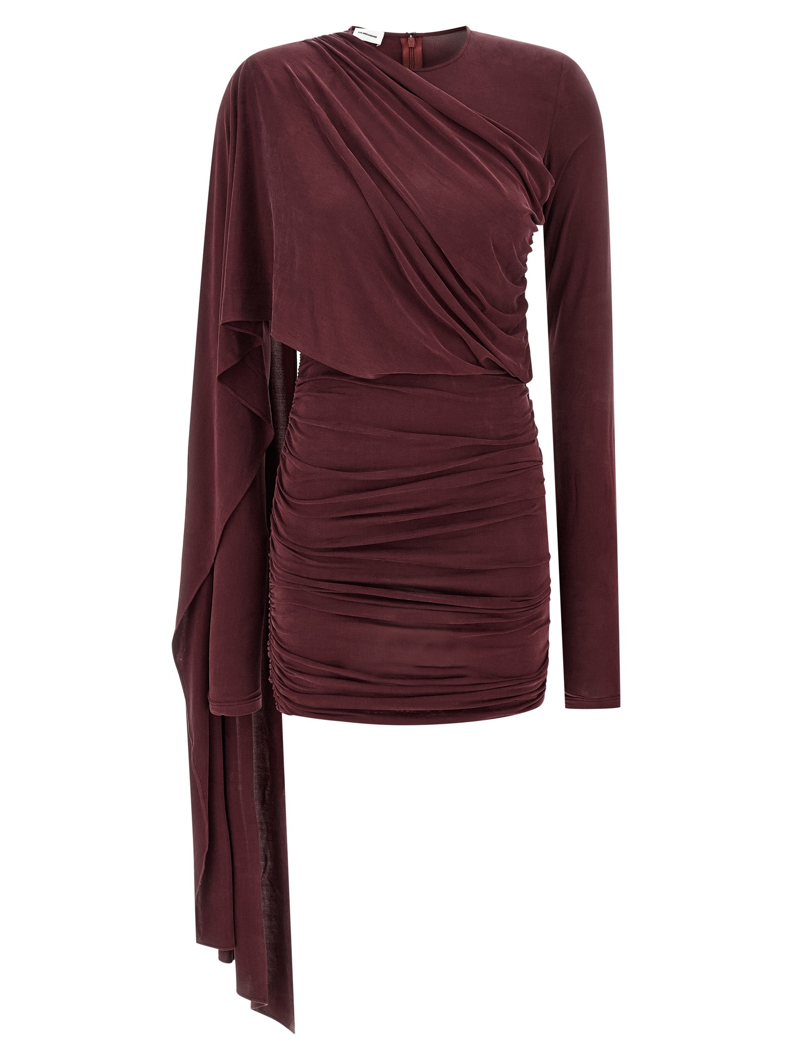 The Andamane Bordeaux Copper Short Dress
