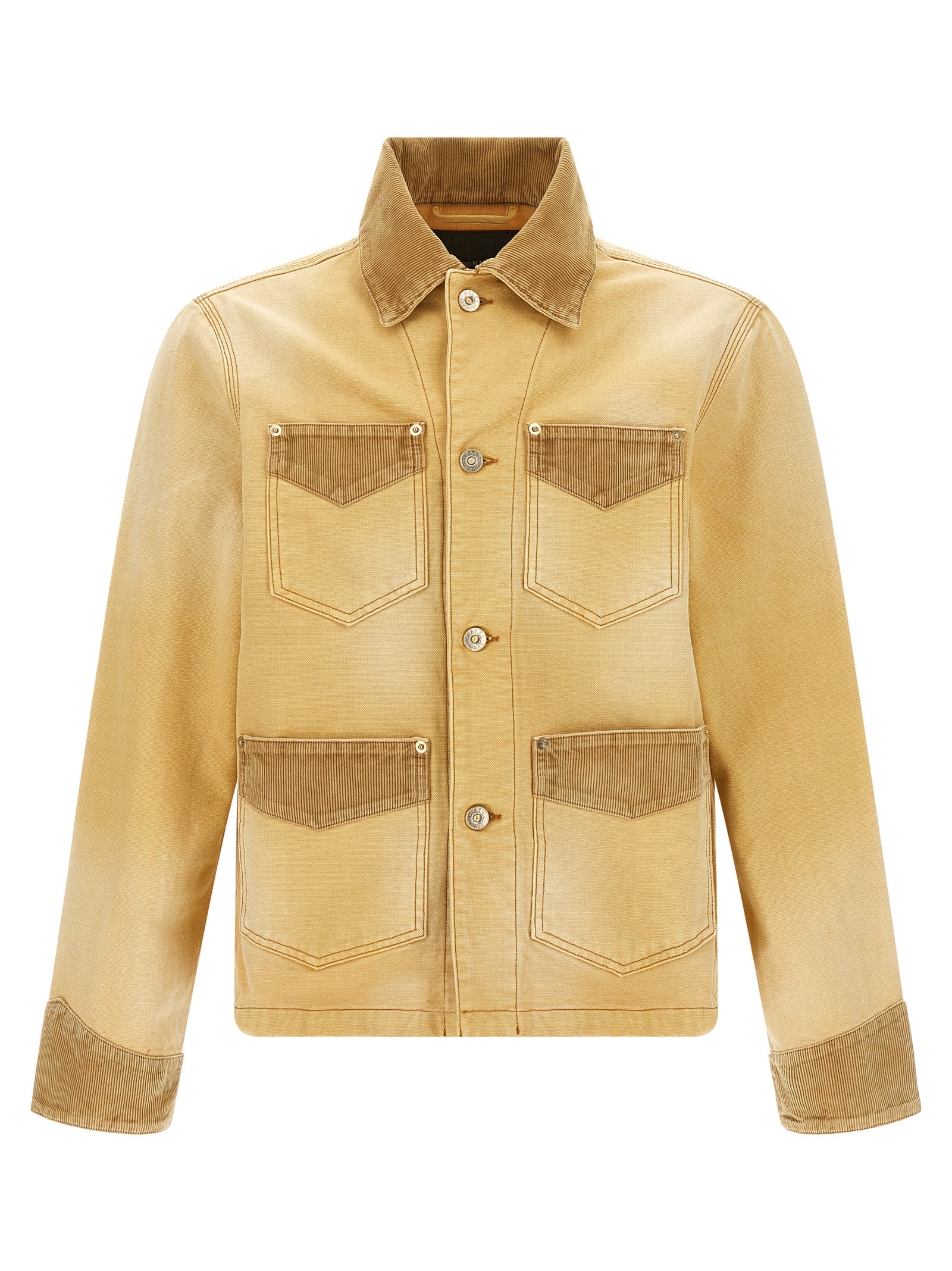 WALES BONNER Beige Cotton Denim Jacket