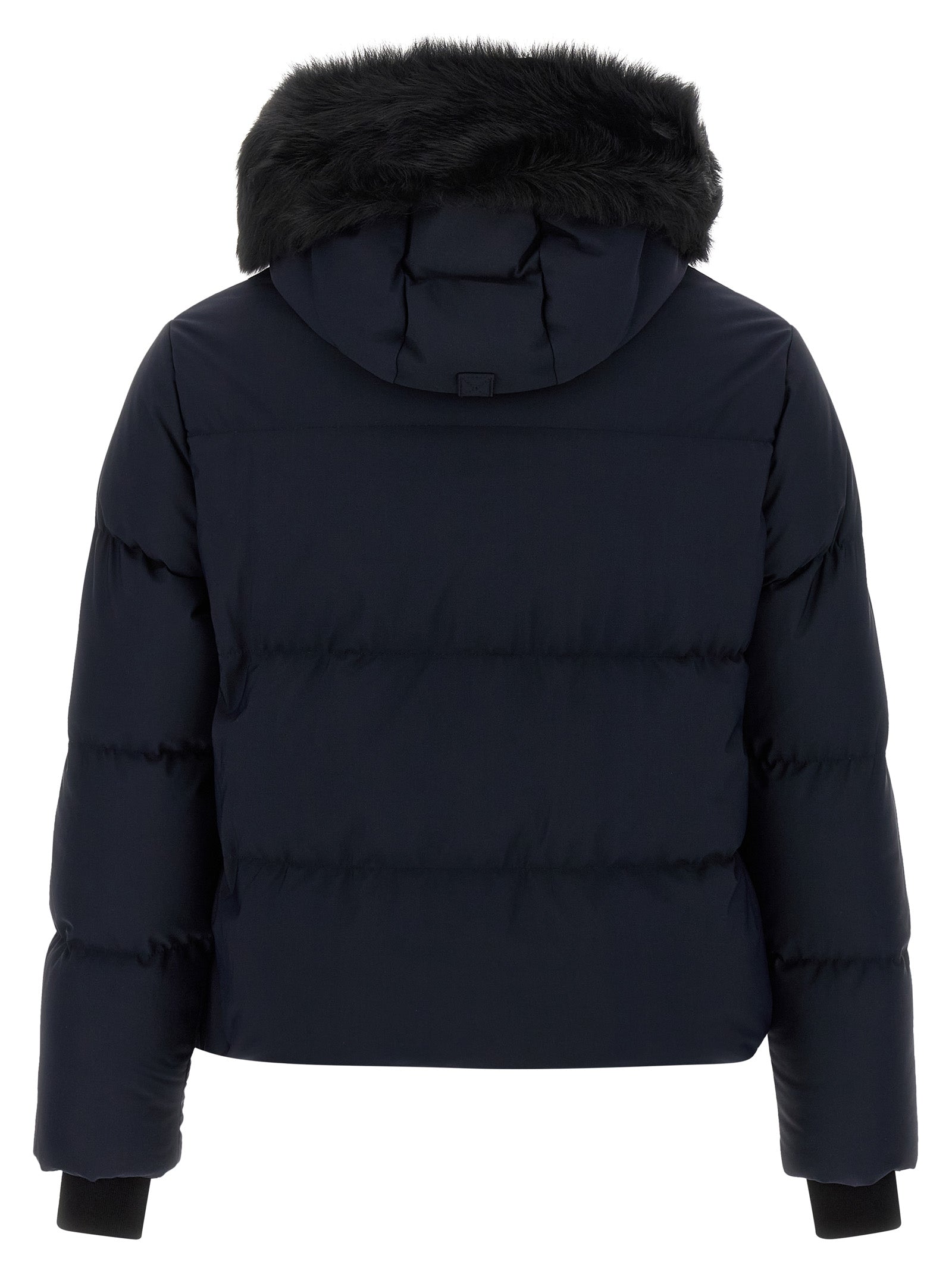 Moose Knuckles Blue Nylon Full-Length Jacket