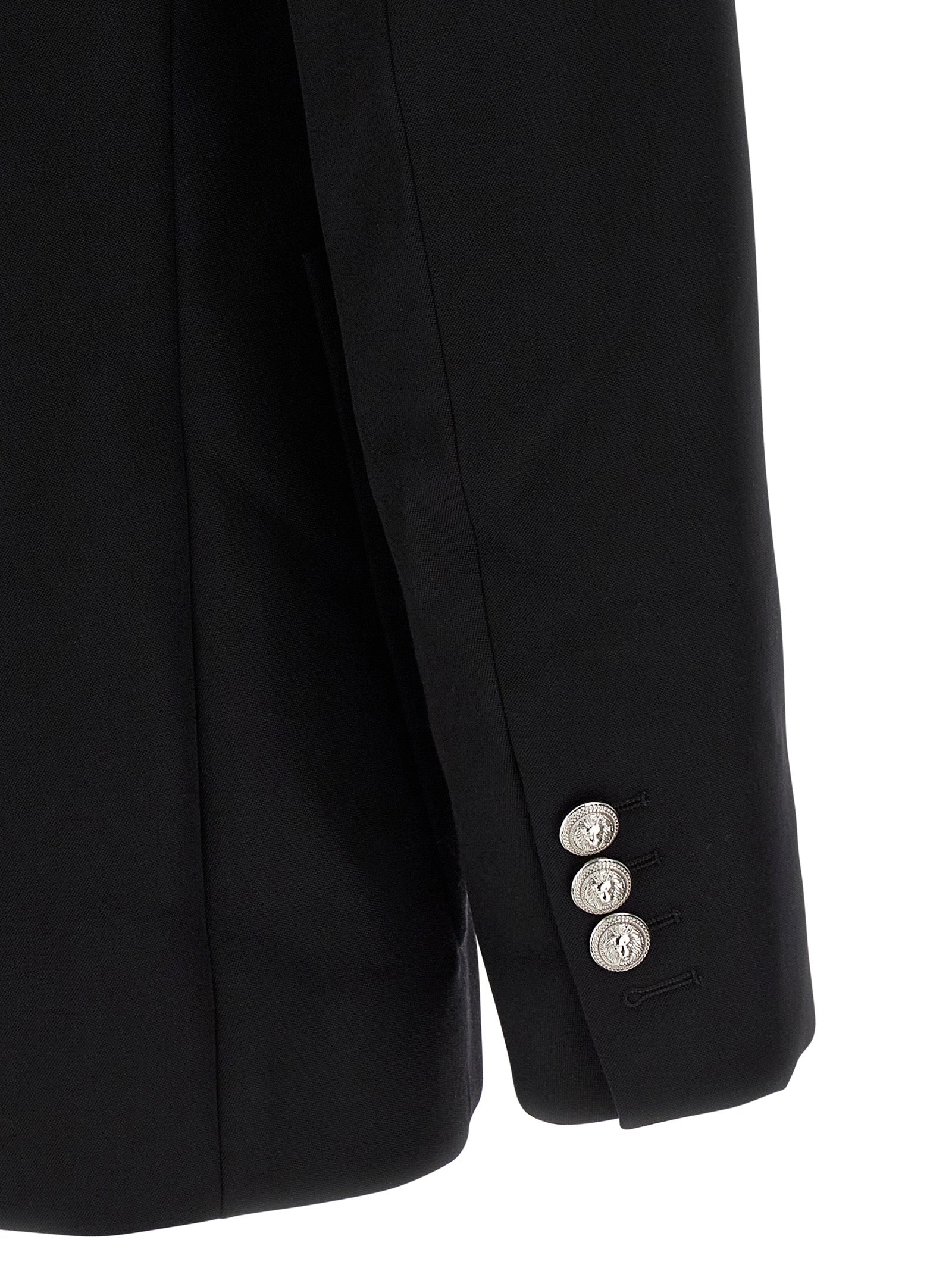 Balmain Black Virgin Wool Blazer