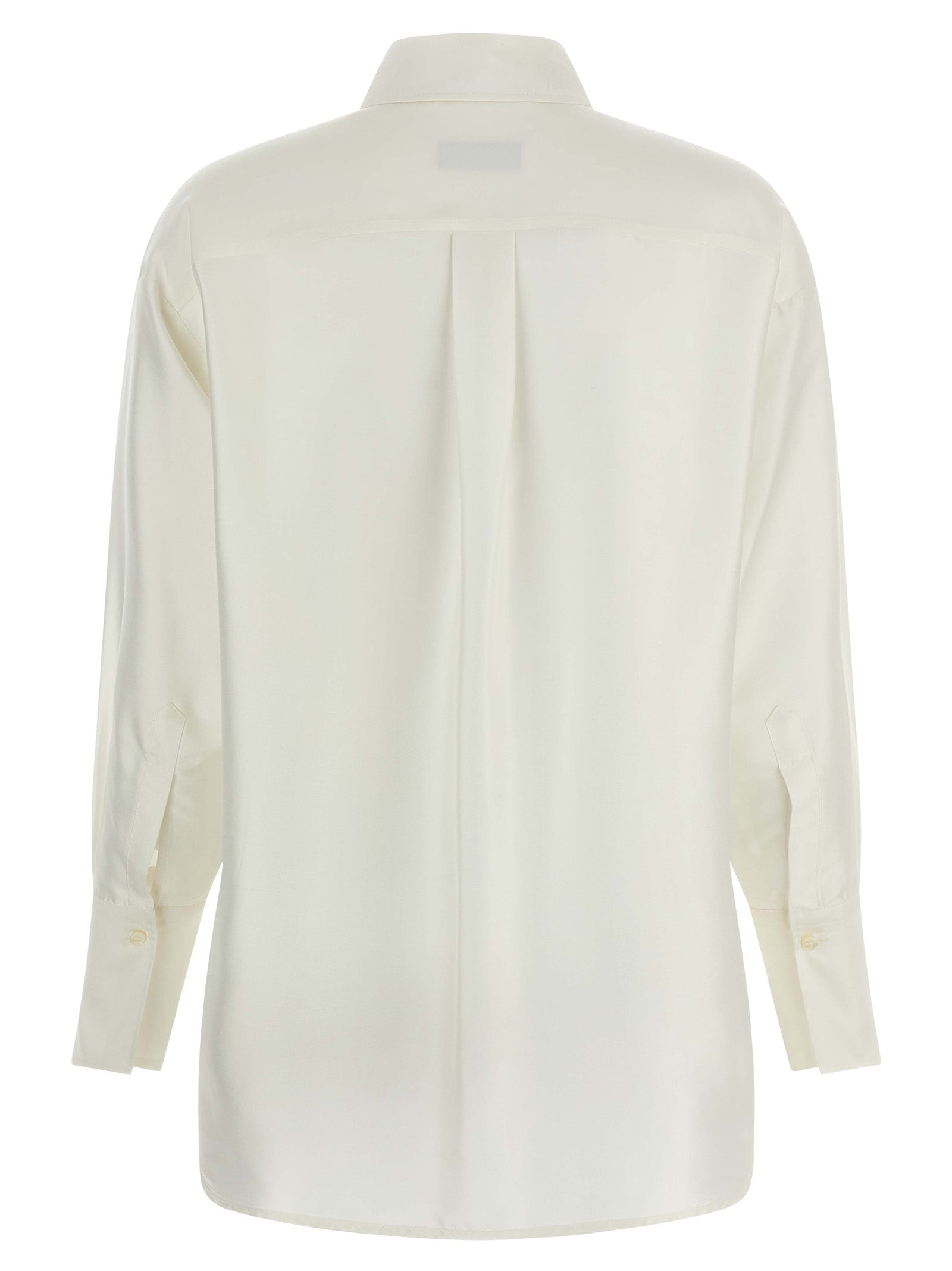 Alberto Biani White Silk Blouse