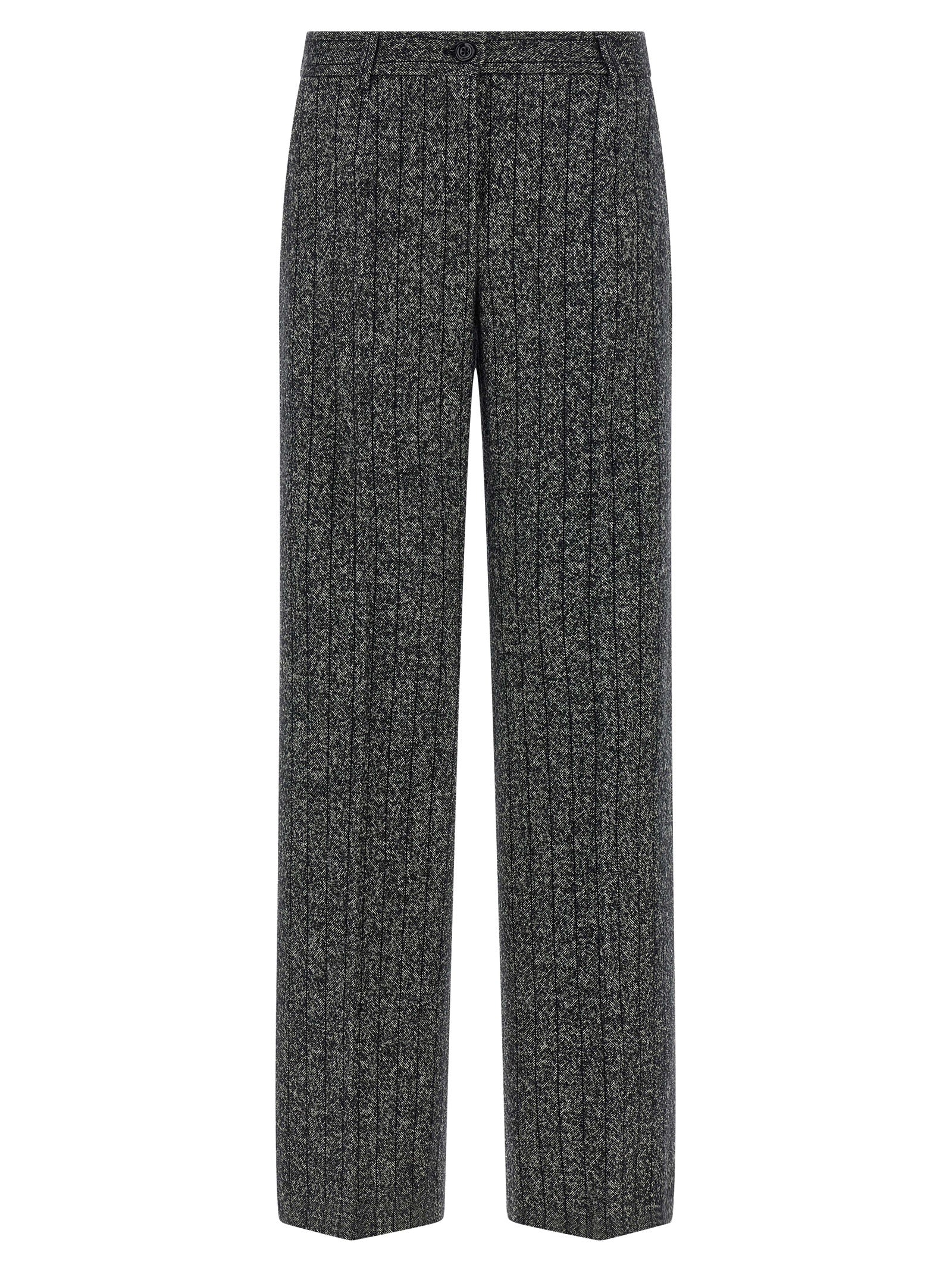 Dolce & Gabbana Bicolor Virgin Wool Casual Pants