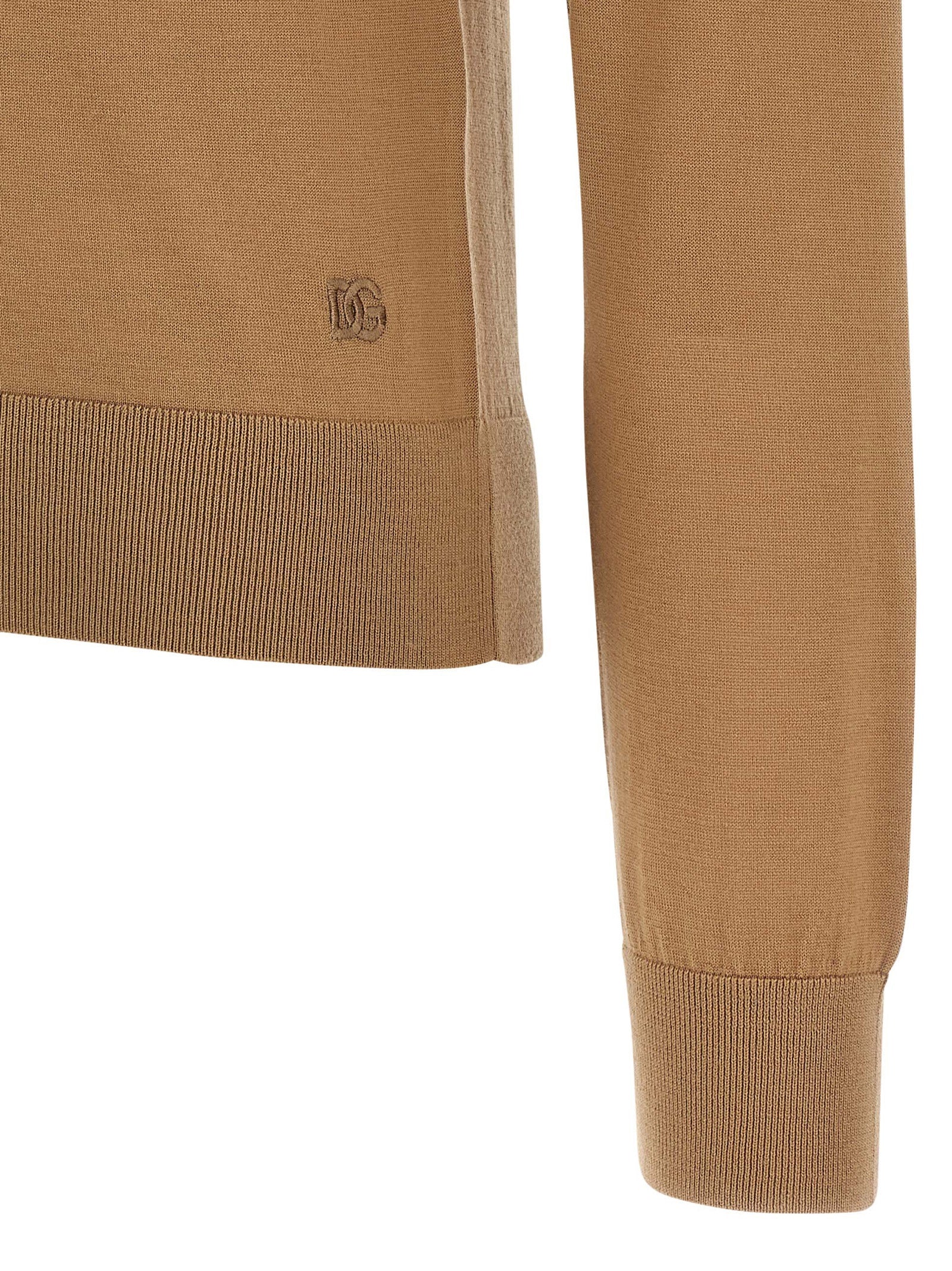 Dolce & Gabbana Beige Cashmere Cardigan