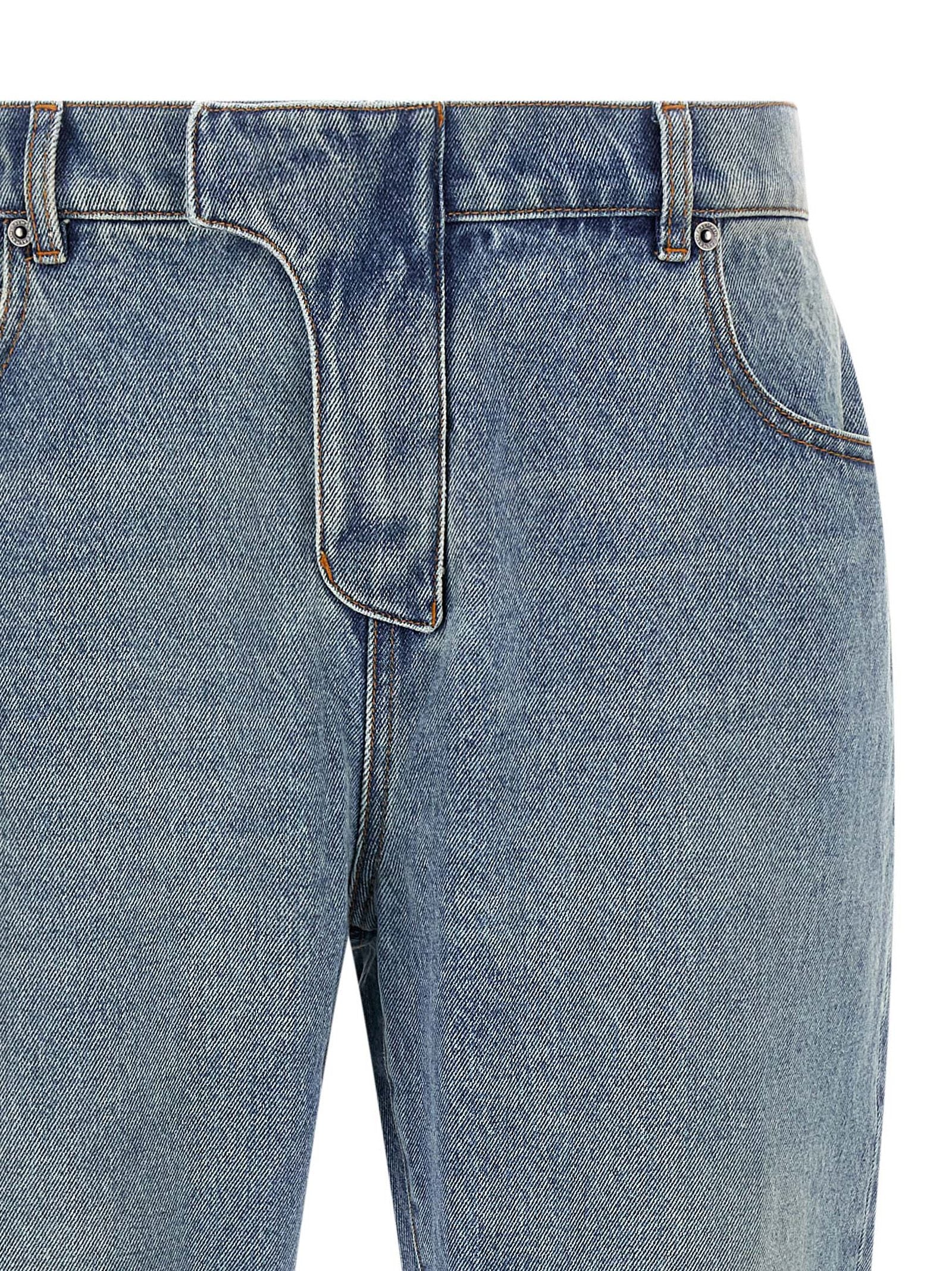 Balmain Blue Cotton Jeans Denim