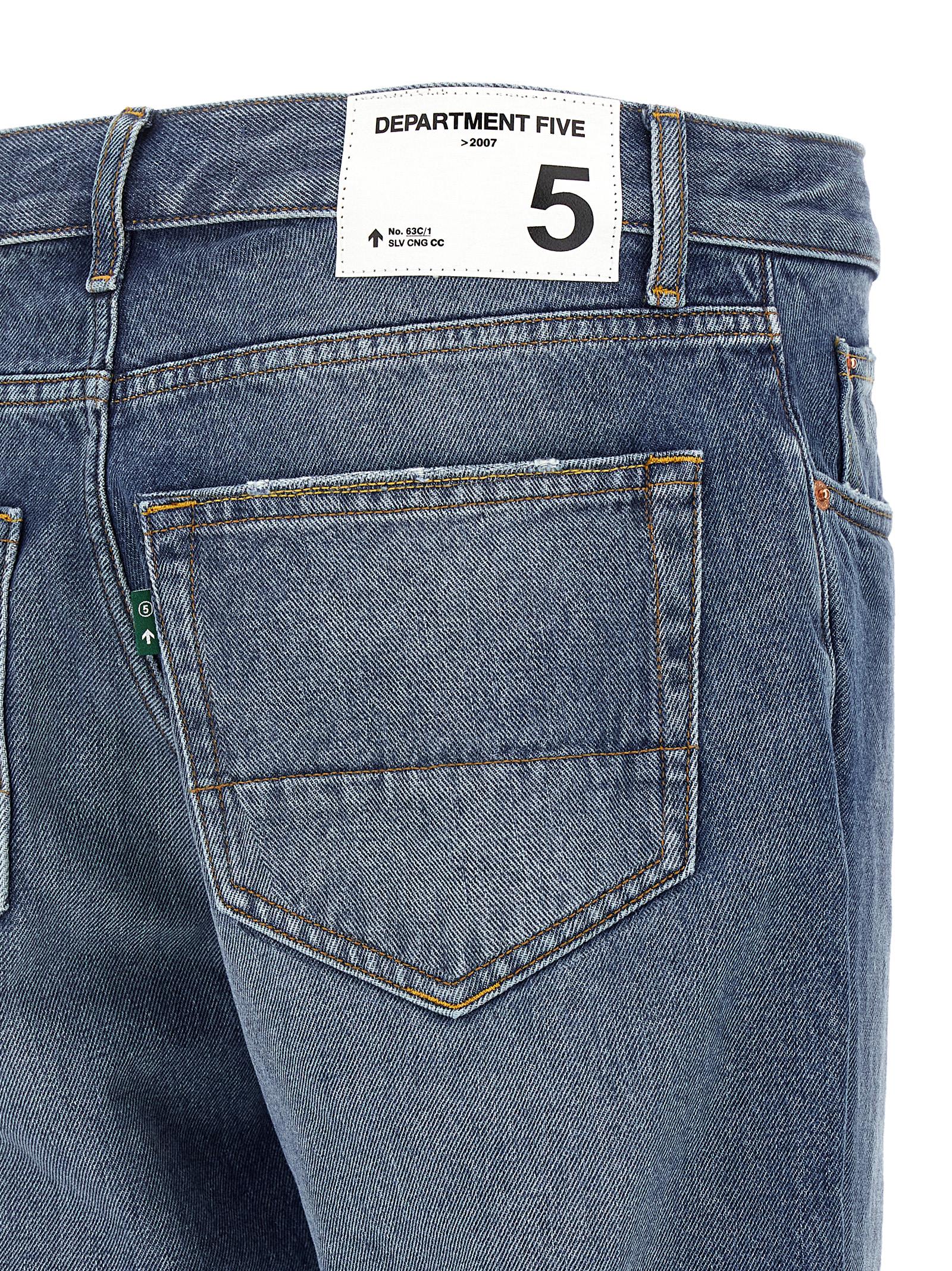 Department 5 Blue Cotton Straight-Leg Jeans