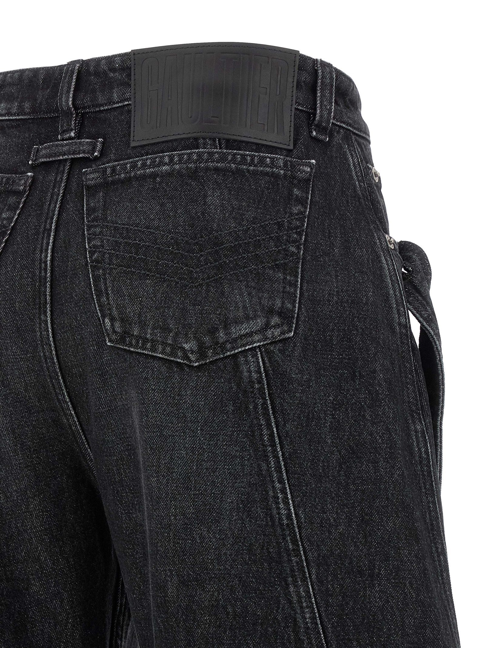 Jean Paul Gaultier Black Cotton Jeans Denim