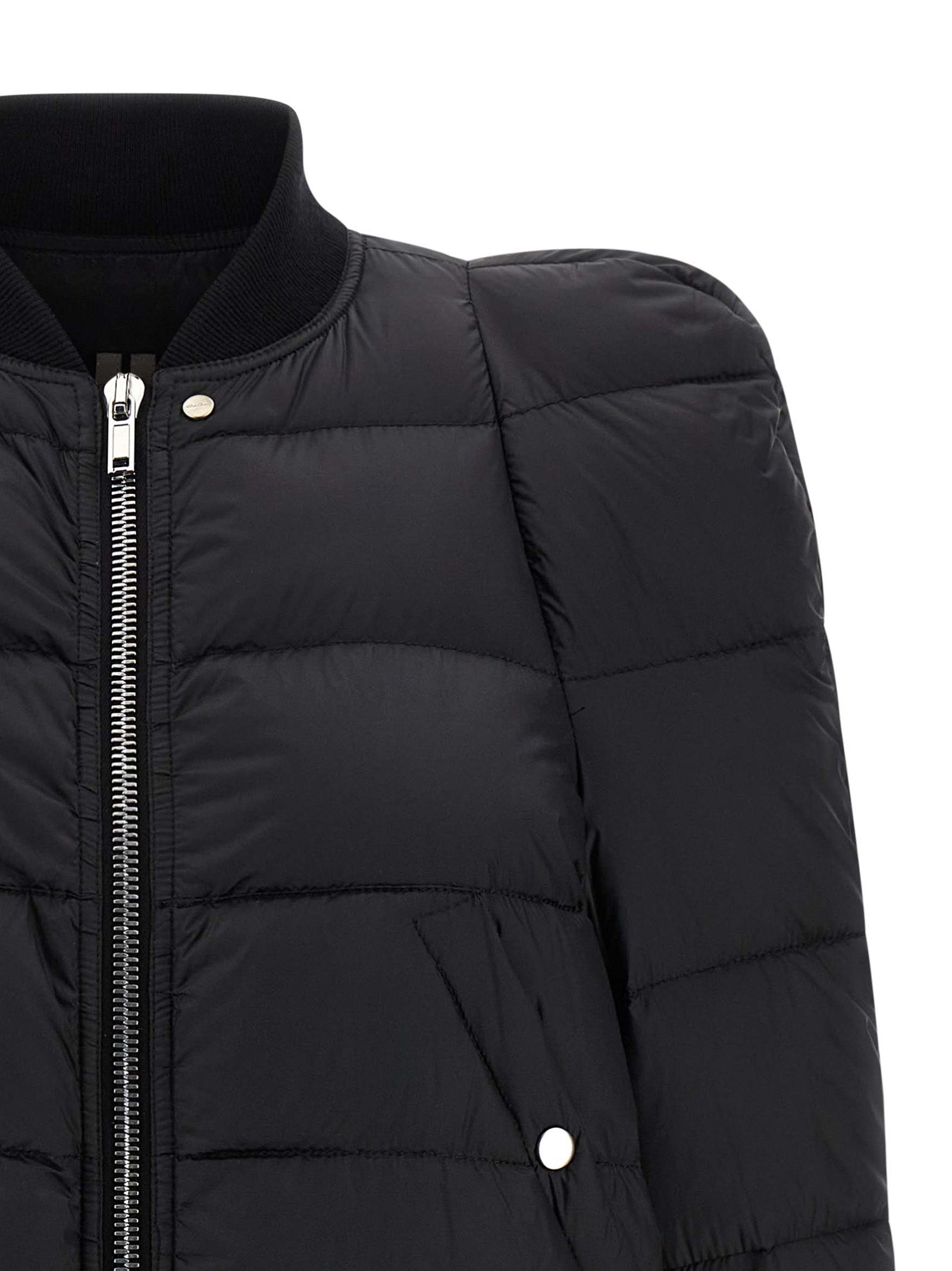 Rick Owens Black Nylon Bomber