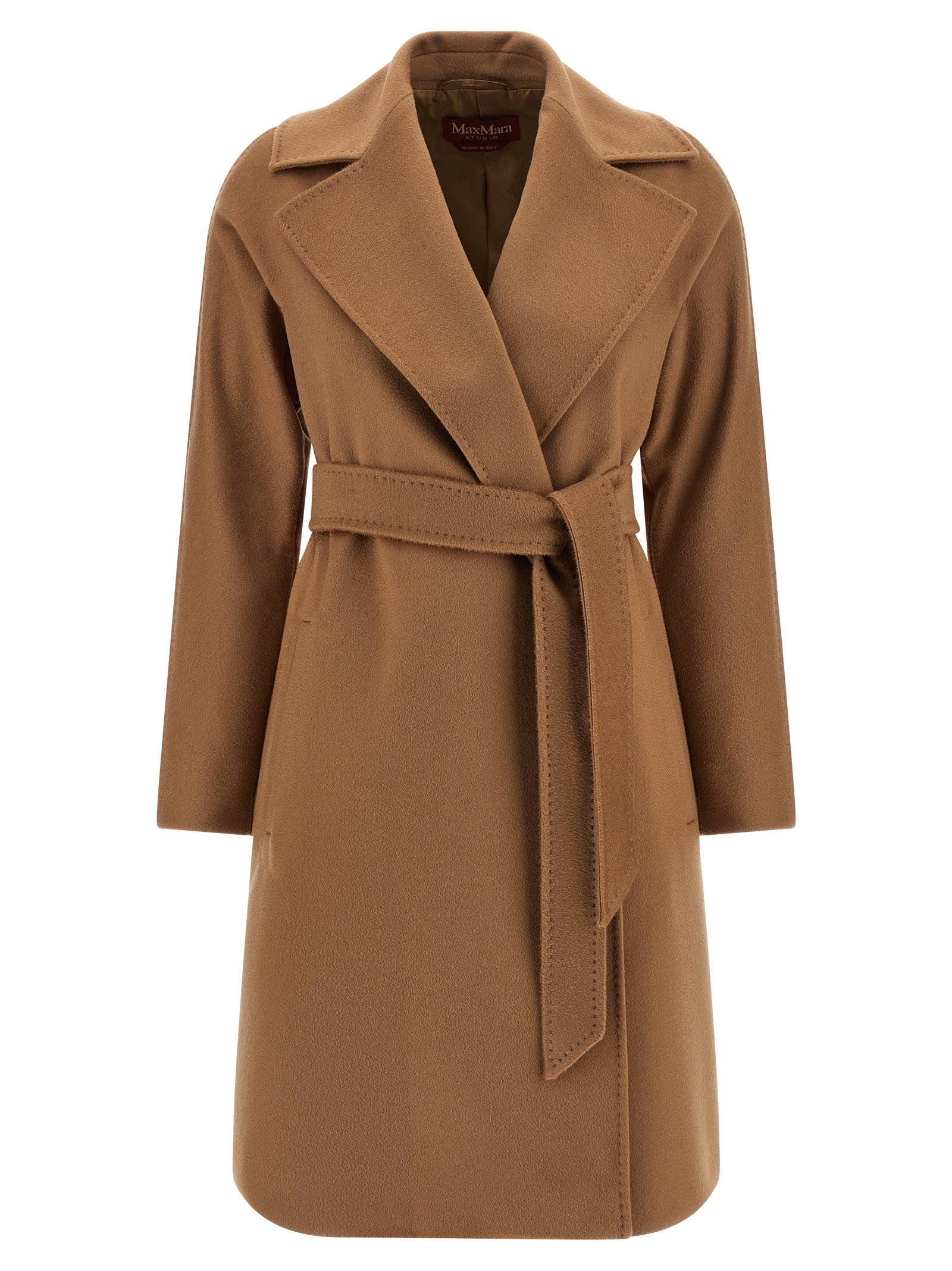 Max Mara Brown Virgin Wool Coat
