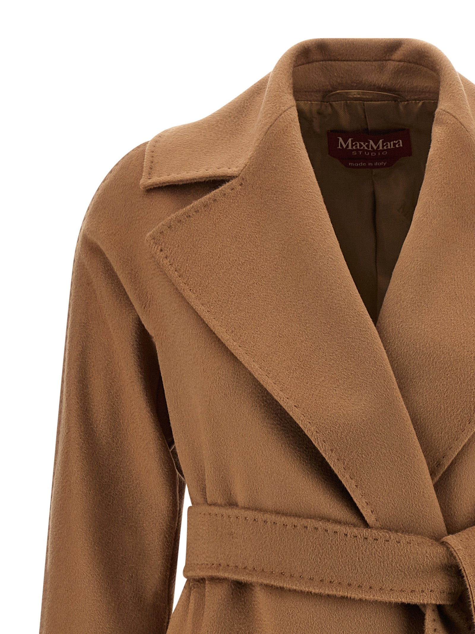 Max Mara Brown Virgin Wool Coat