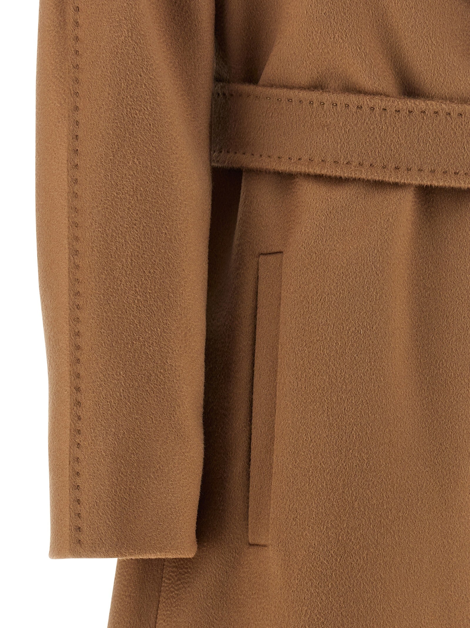 Max Mara Brown Virgin Wool Coat