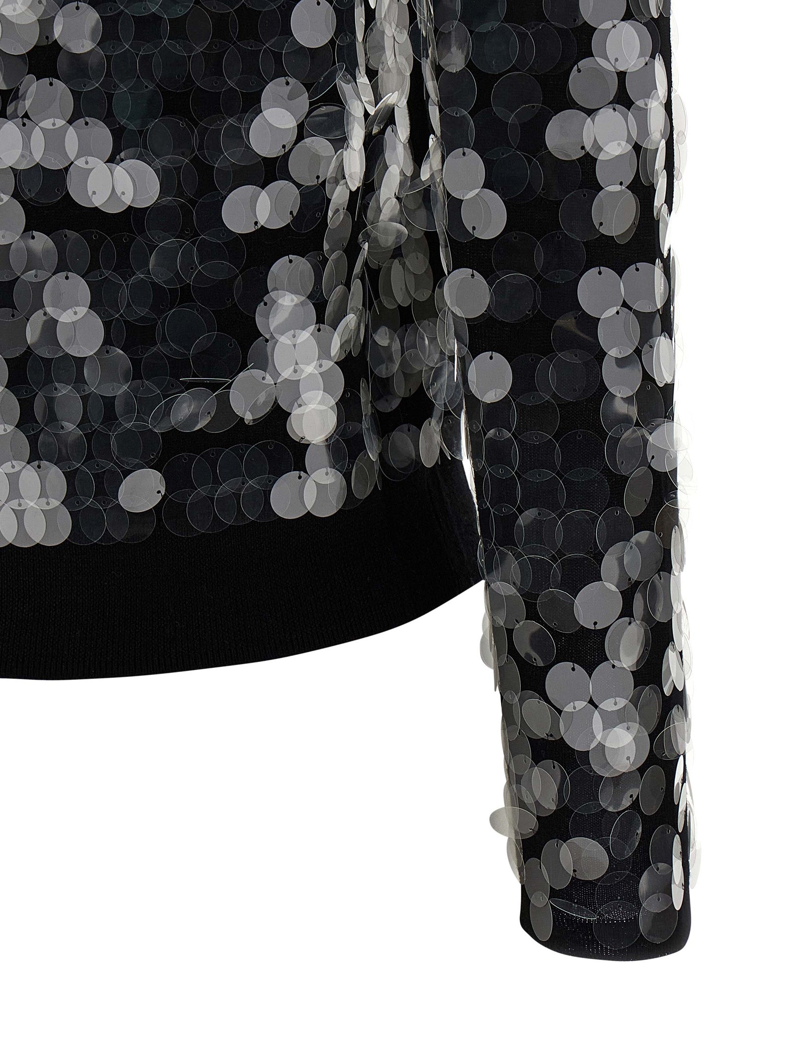 Max Mara Black Virgin Wool Cardigan