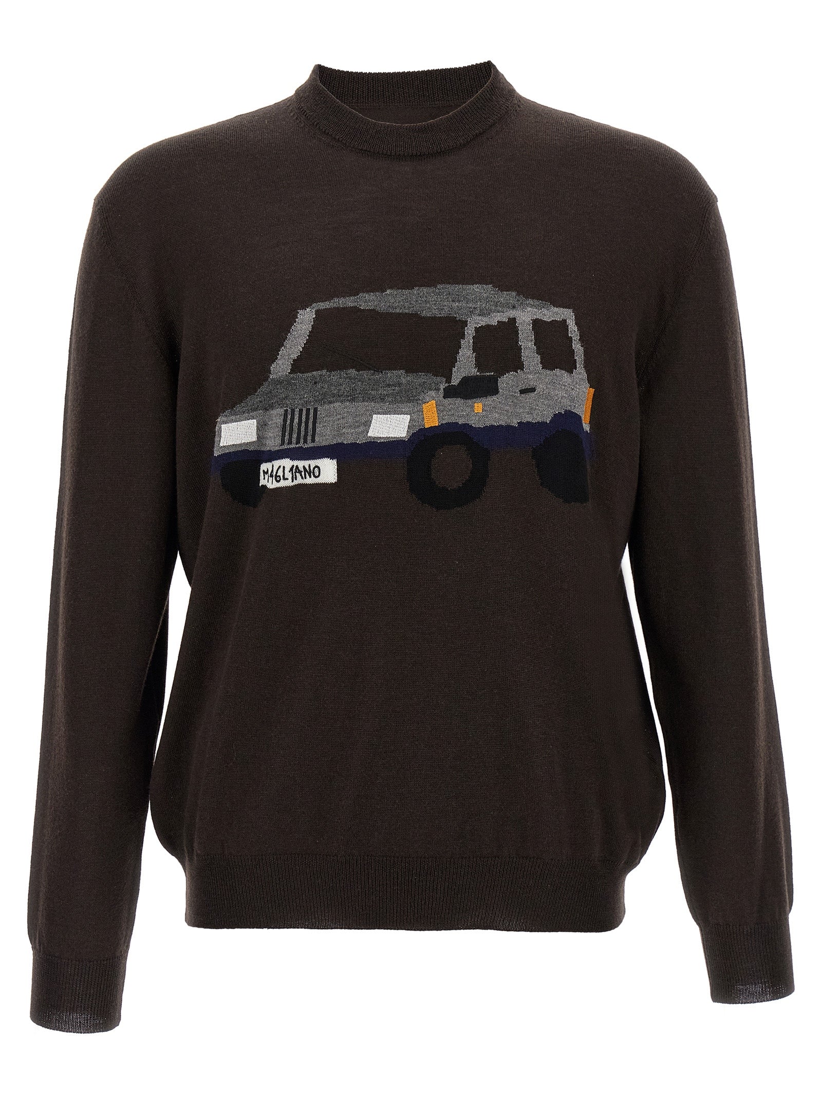 Magliano Brown Wool Cardigan