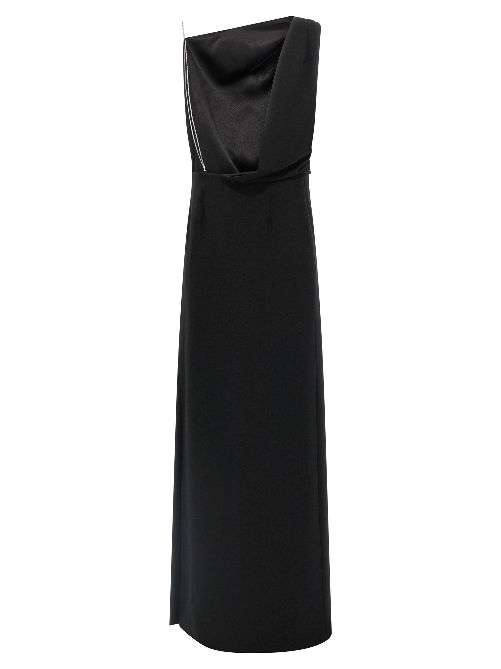 Max Mara Black Triacetate Long Dress