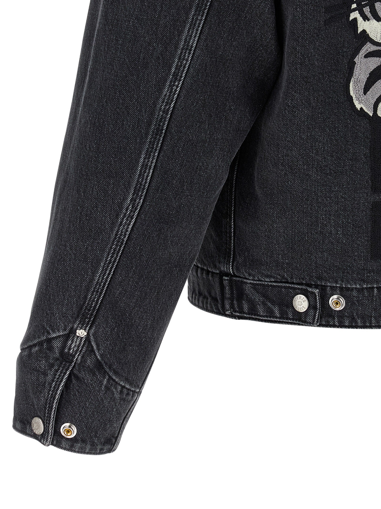 Kenzo Black Cotton Denim Jacket