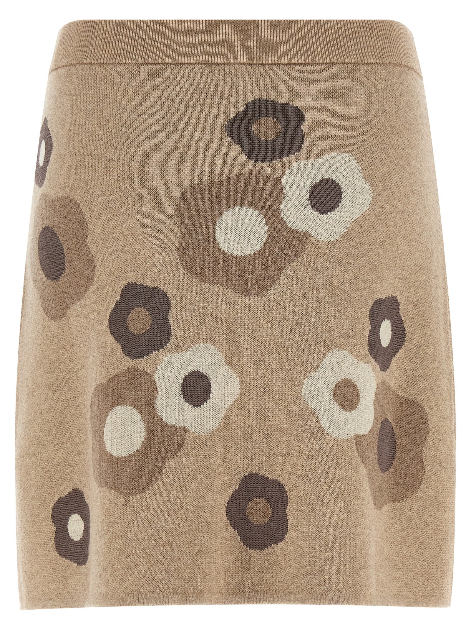 Kenzo Beige Wool Long Skirt